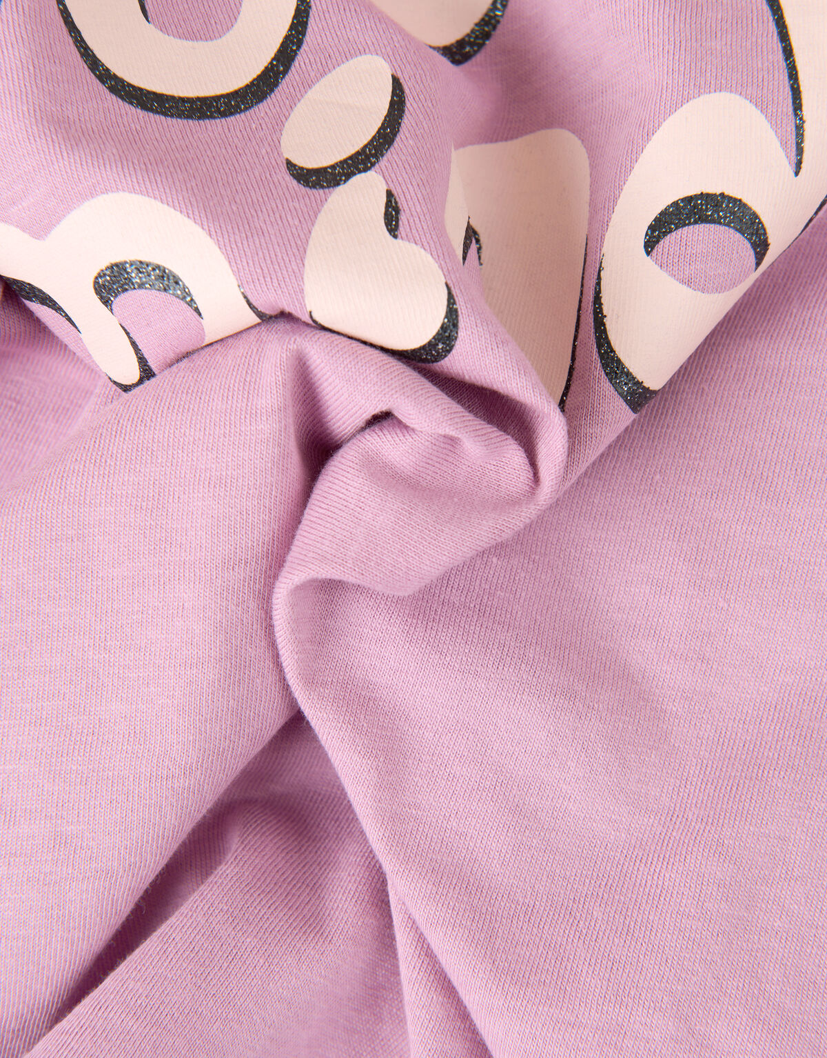 Puffärmel T-Shirt Glitzer Text SHOEBY GIRLS
