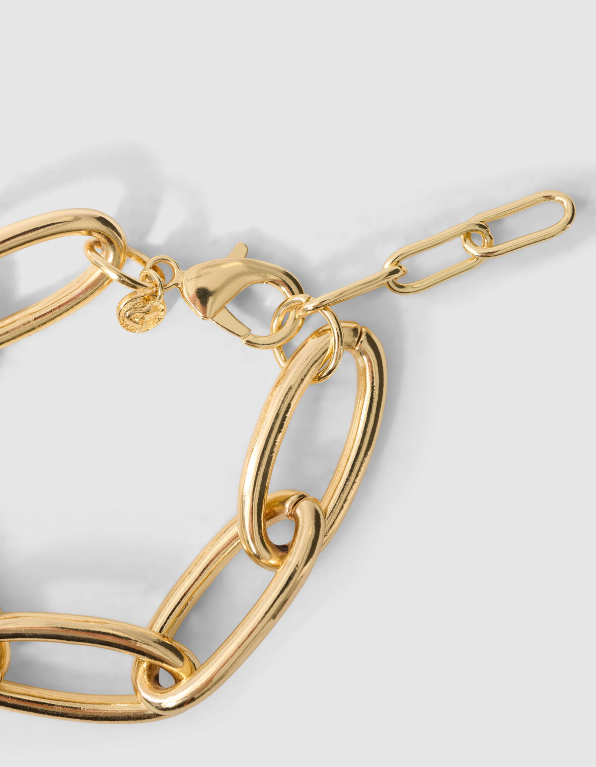 Oval-Armband mit Kette Gold SHOEBY ACCESSOIRES