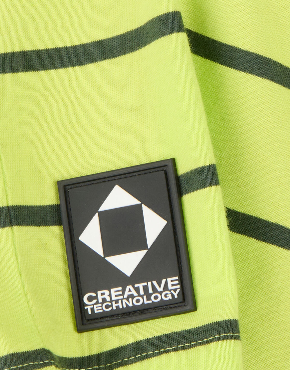 Gestreiftes T-Shirt Lime Green SHOEBY BOYS