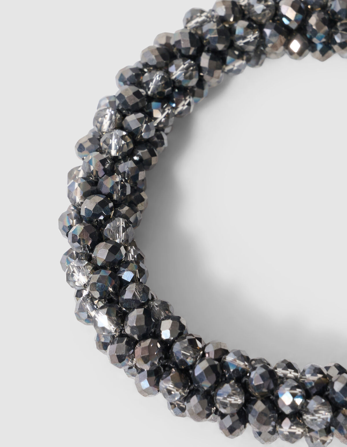 Beaded Elastische Armband Silber SHOEBY ACCESSOIRES