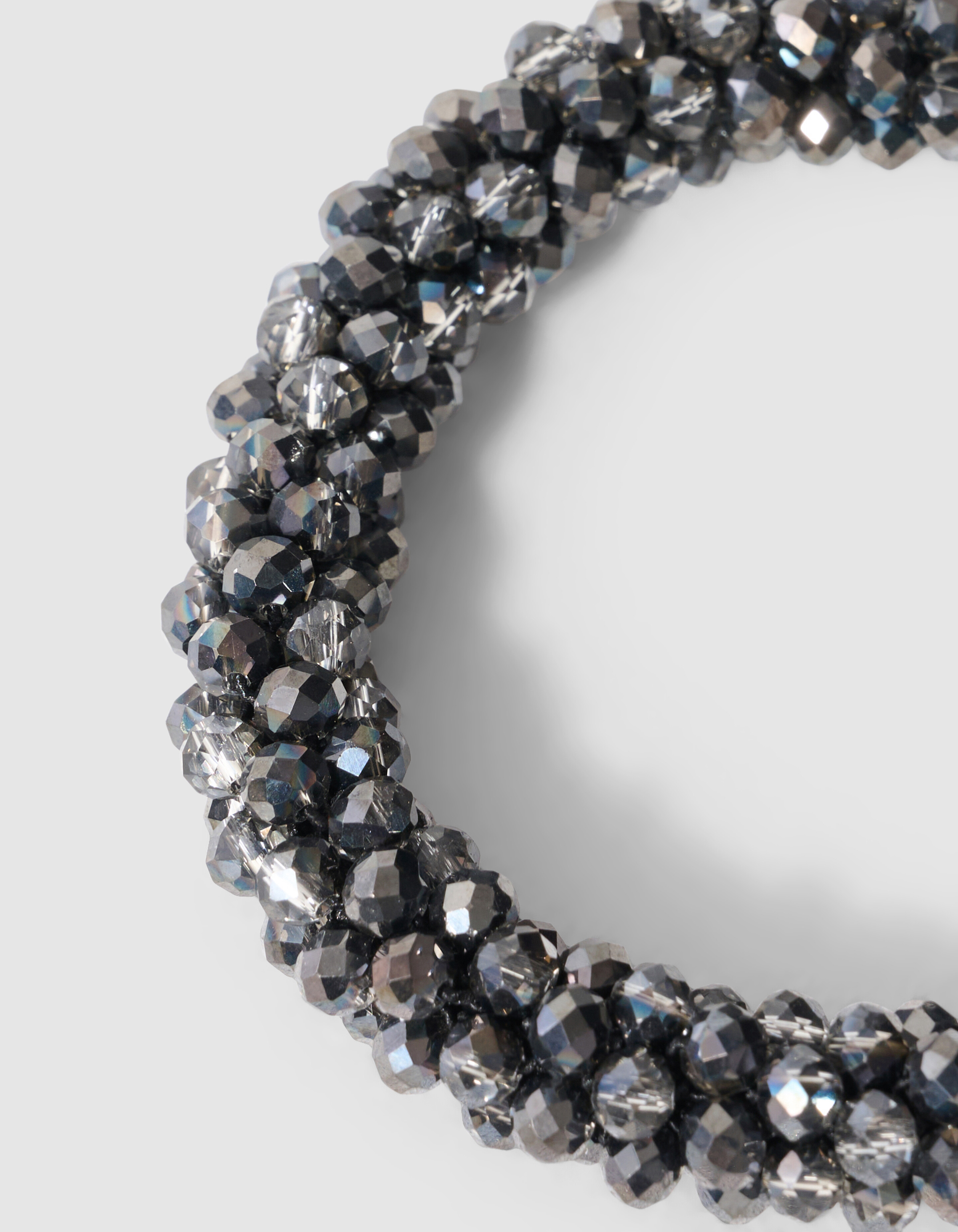Beaded Elastische Armband Silber SHOEBY ACCESSOIRES