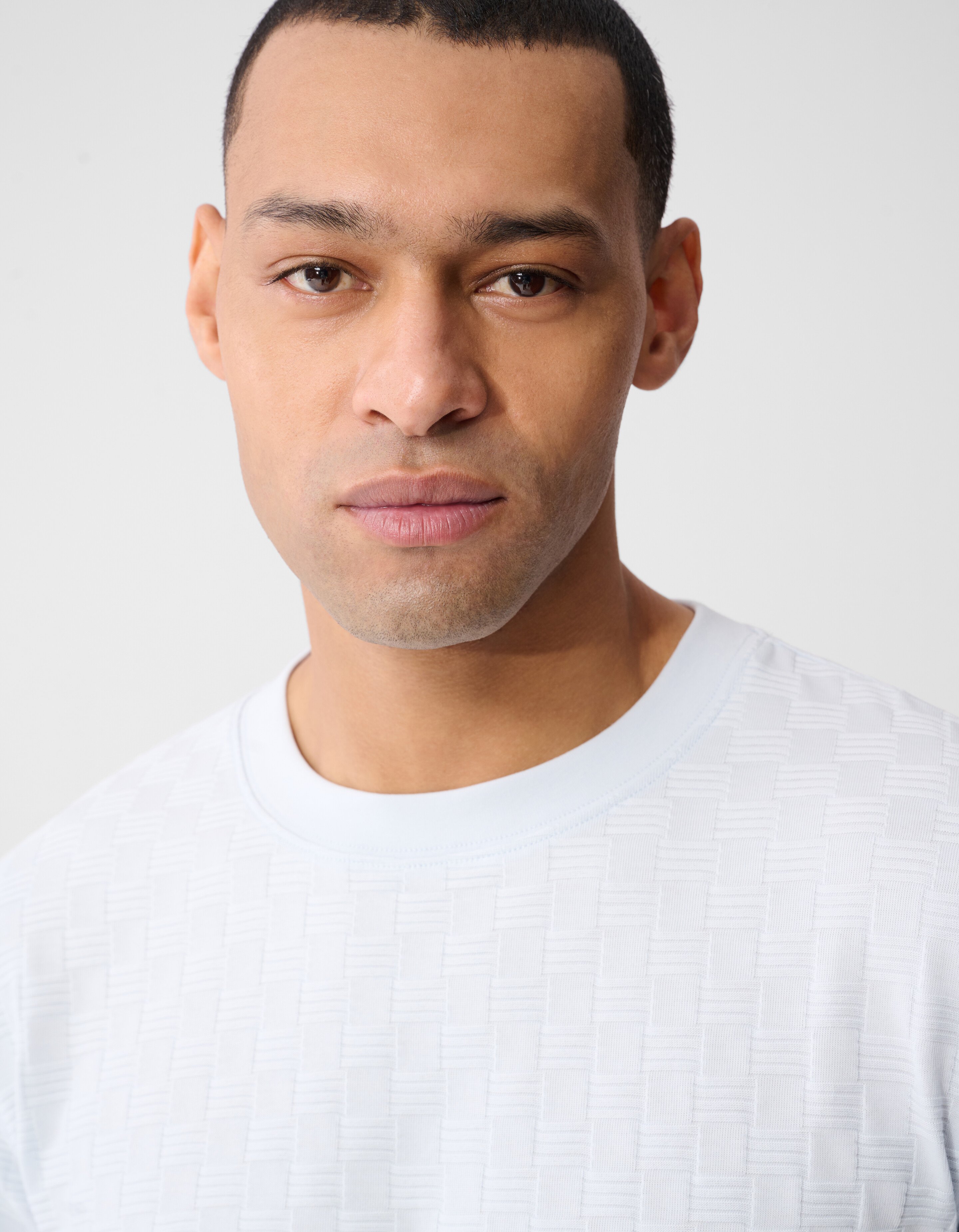 Struktur T-Shirt Hellblau SHOEBY MEN