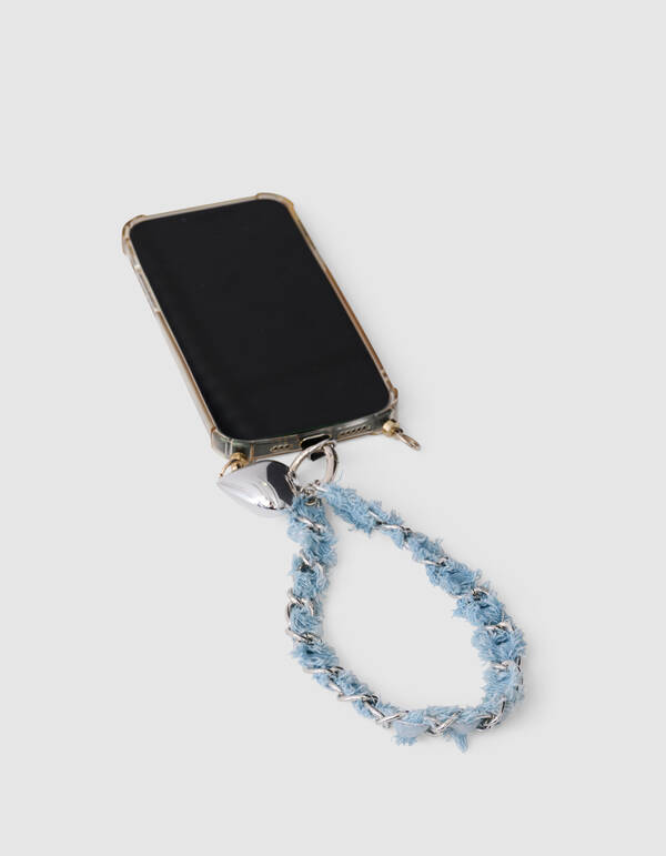 Denim Ketten Telefonband Hellblau SHOEBY ACCESSOIRES