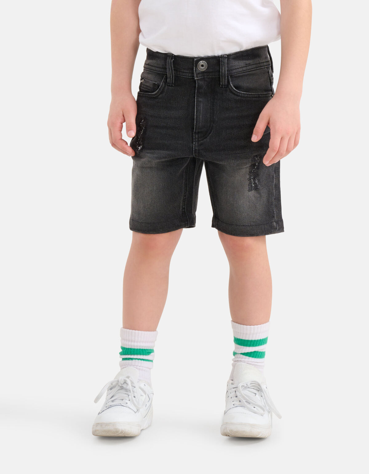 Denim Short Grijs SHOEBY BOYS