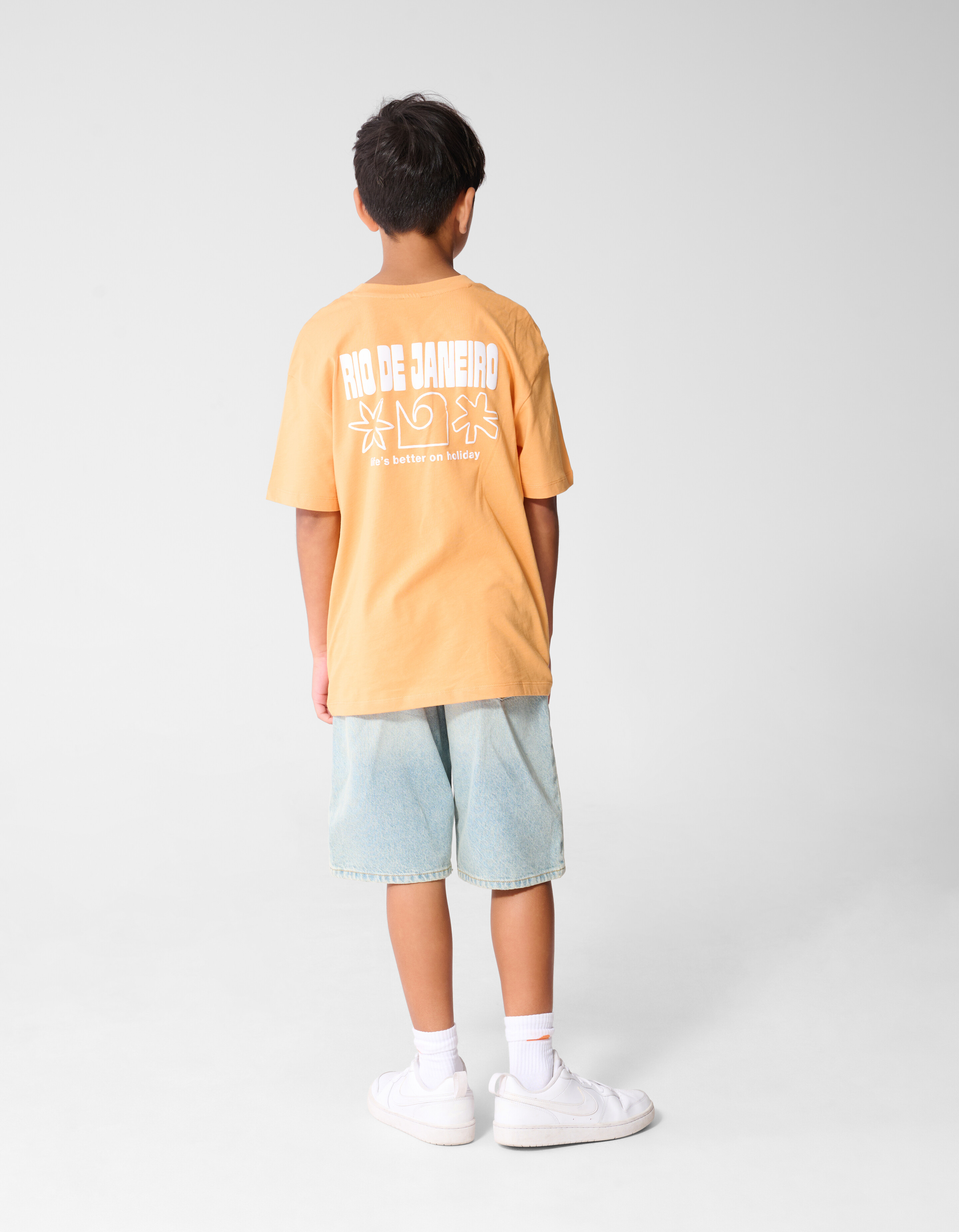 Holiday Artwork T-Shirt Hellorange SHOEBY BOYS