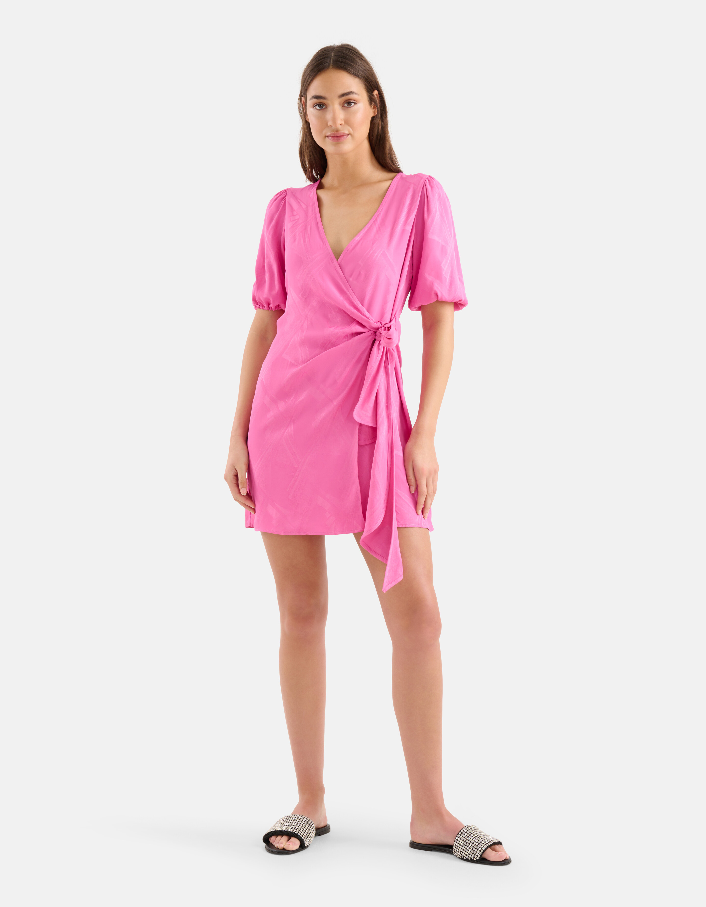 Jacquard-Wickelkleid Rosa SHOEBY WOMEN