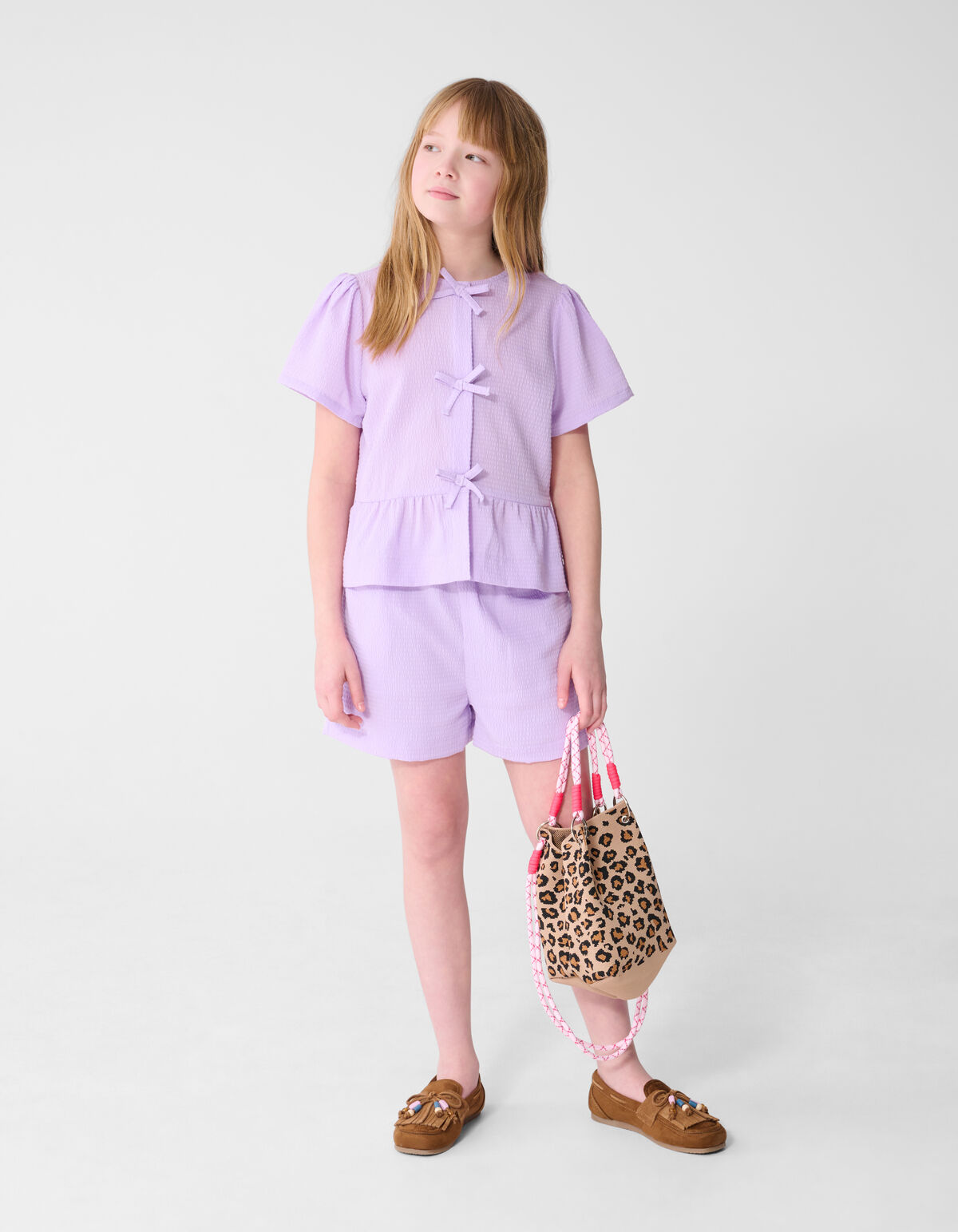 Streifen Kurz Helllila SHOEBY GIRLS