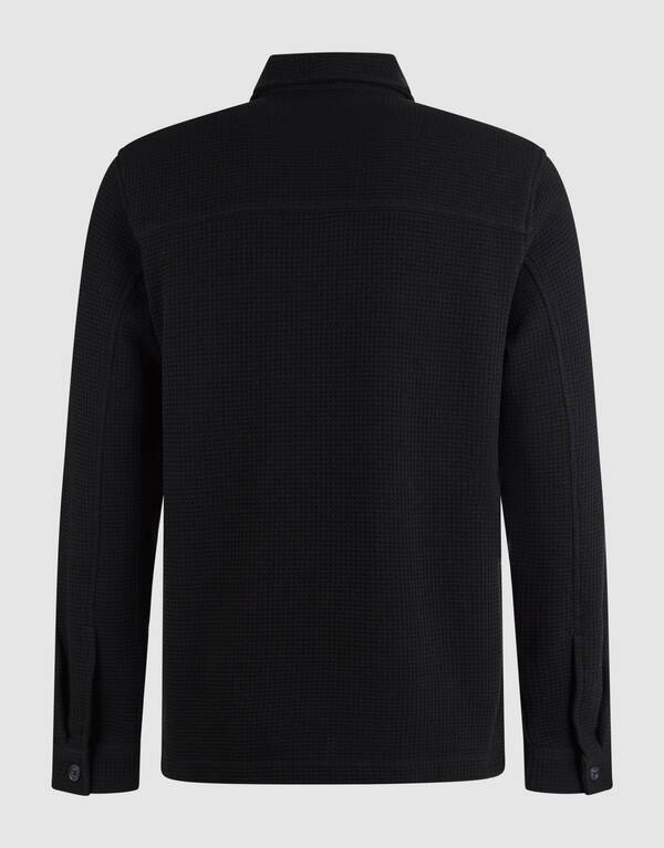 Waffle Overshirt Schwarz SHOEBY MEN