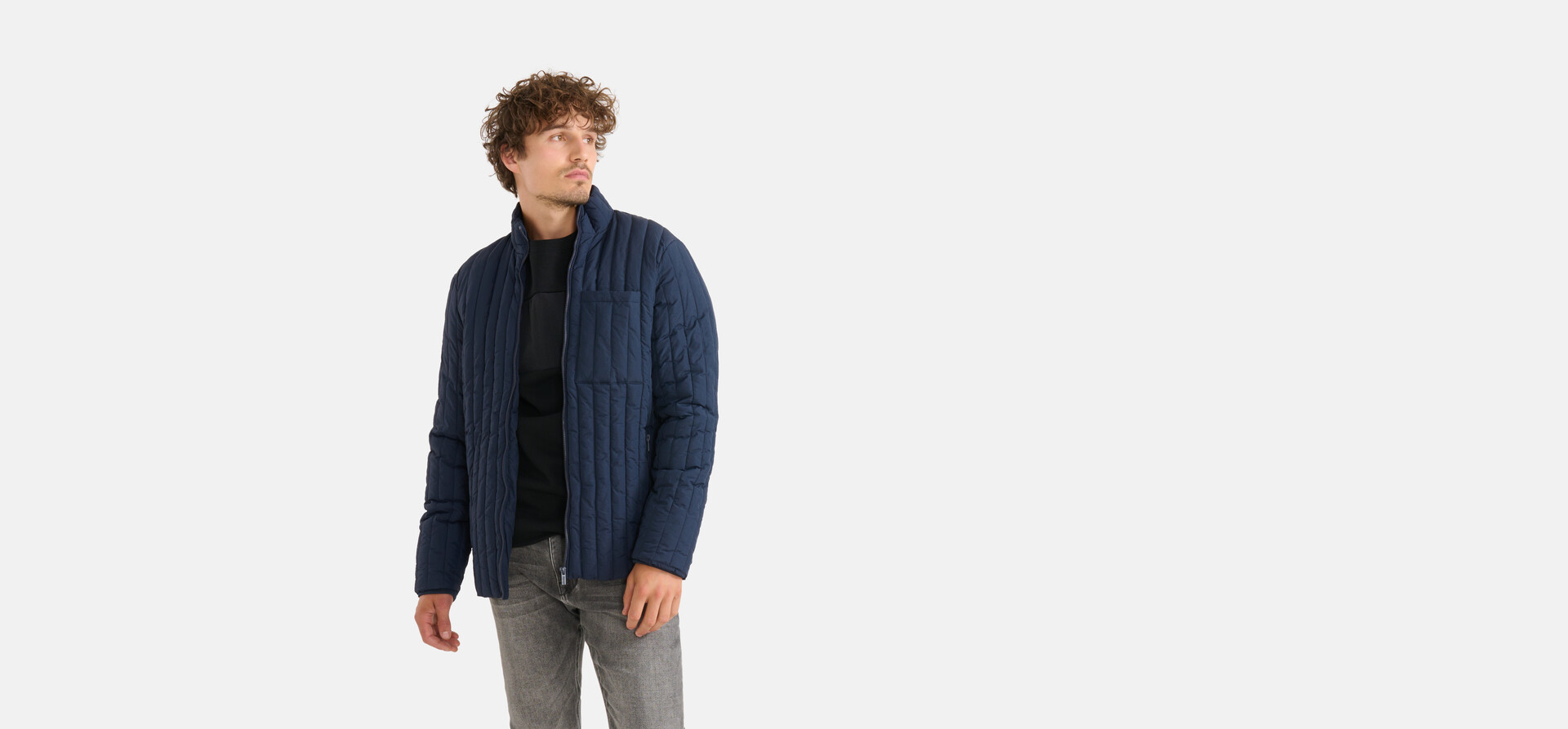 Steppjacke Dunkelblau SHOEBY MEN