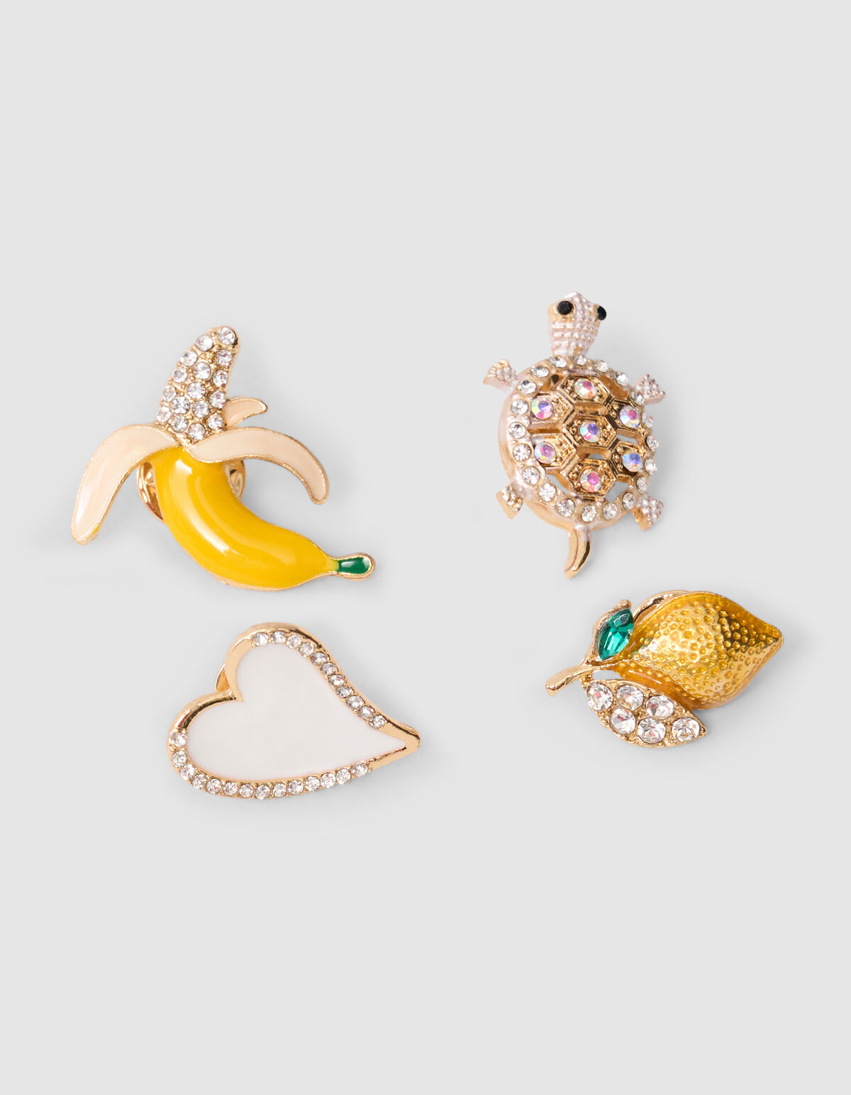 Broschen-Set Gelb SHOEBY ACCESSOIRES