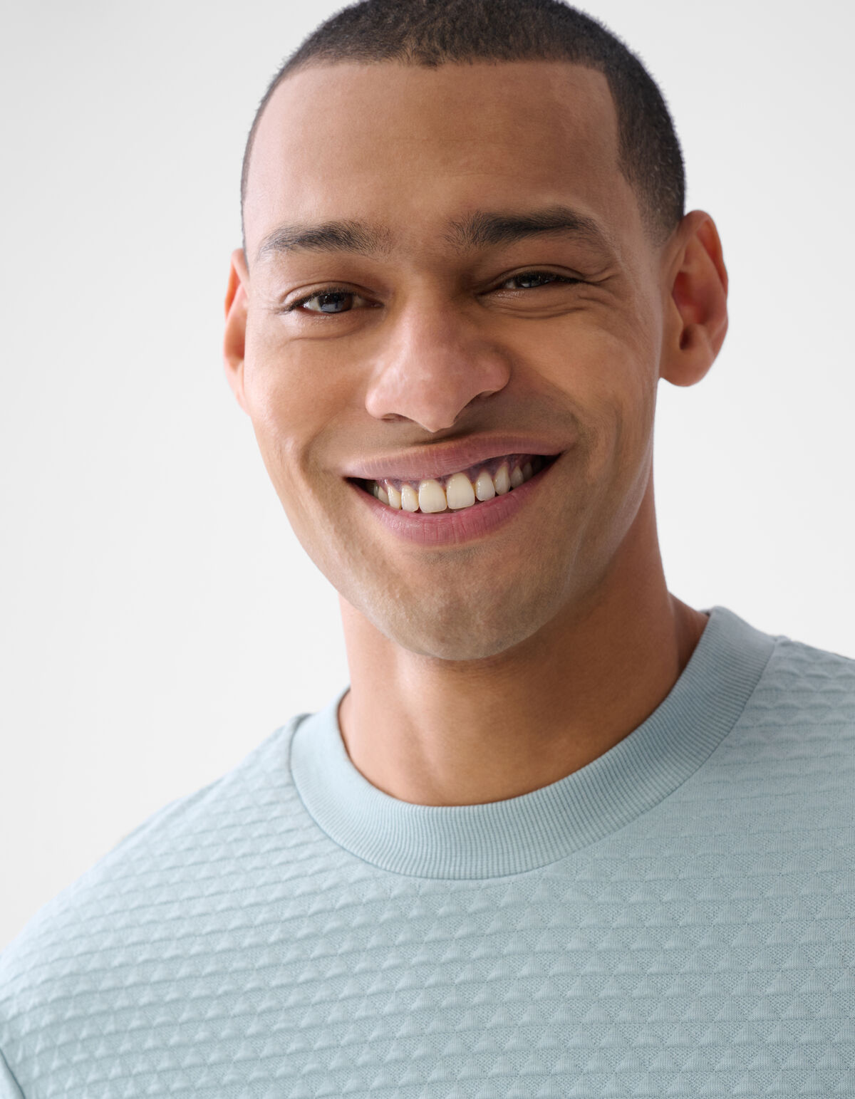 Struktur Langarmshirt Hellgrün SHOEBY MEN