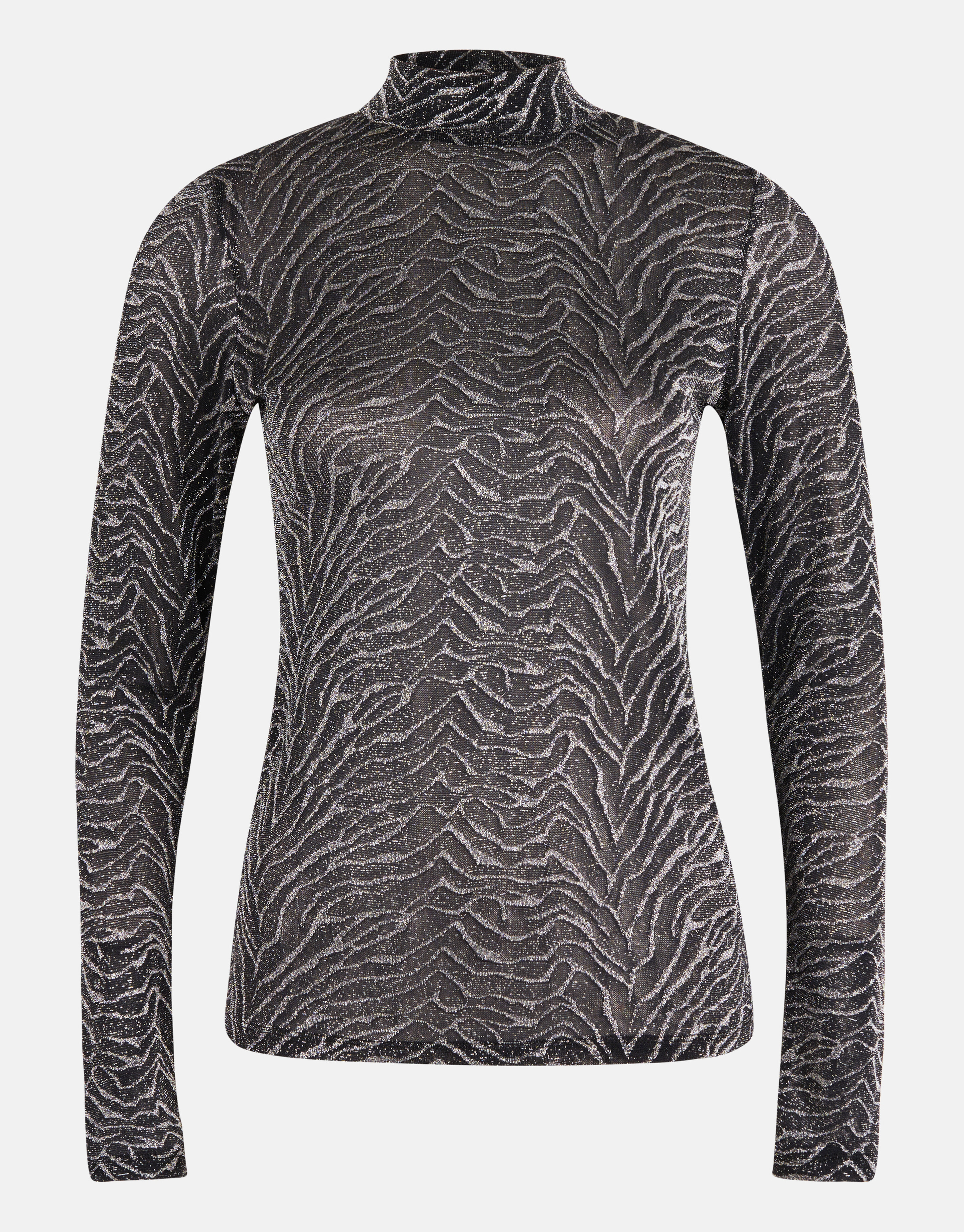 Glitzerndes Mesh-Top Silber SHOEBY WOMEN