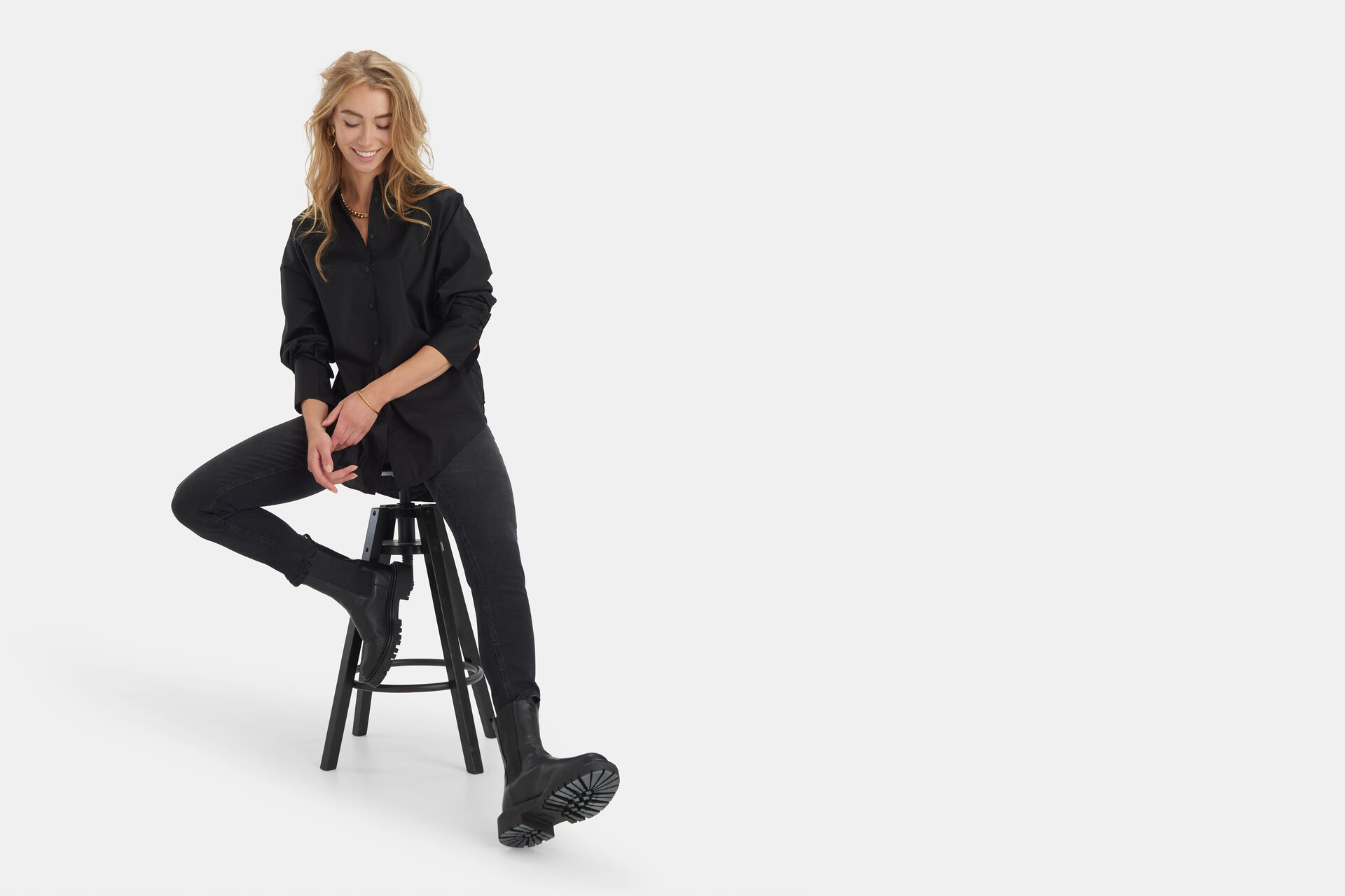Schwarze Bluse EKSEPT