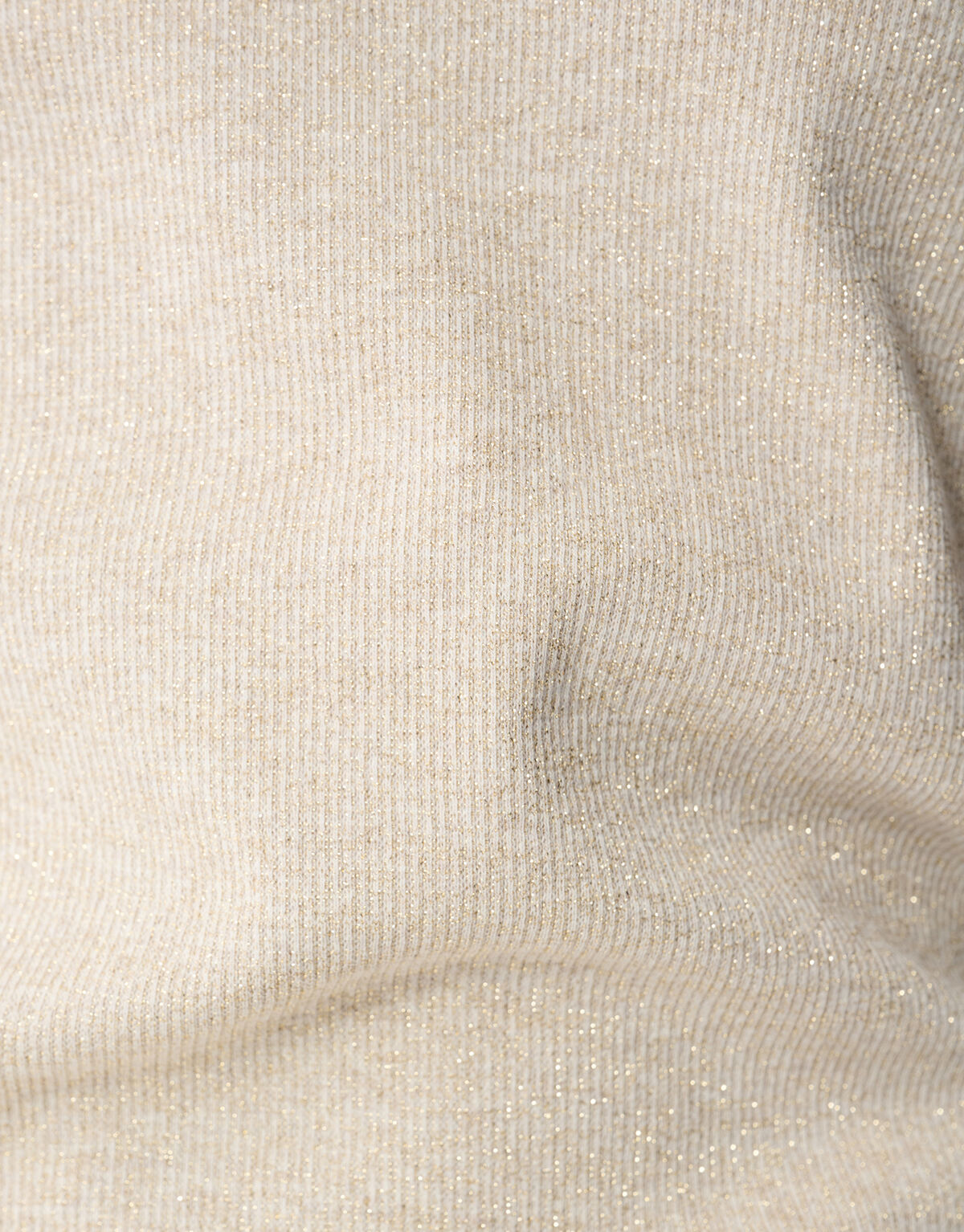 Puff-V-Ausschnitt-Top Beige SHOEBY WOMEN