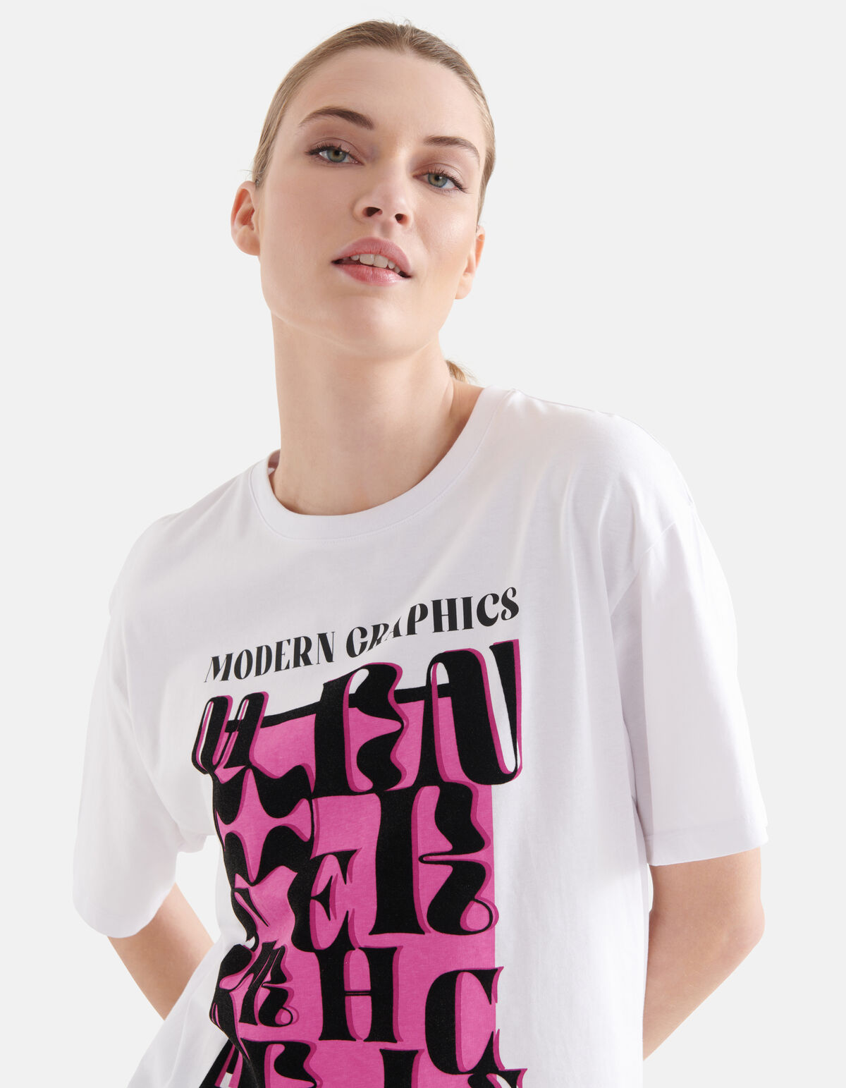 Grafik-T-Shirt Weiß SHOEBY WOMEN