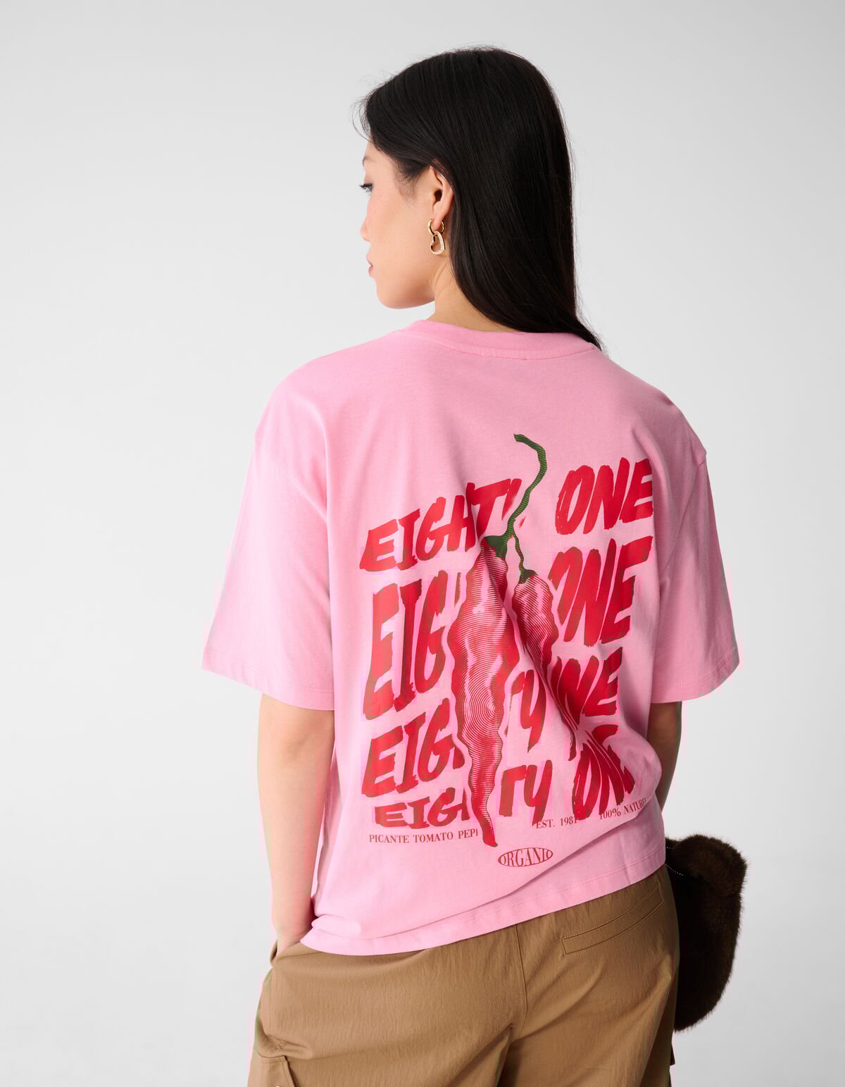 Pepper Artwork T-Shirt Rosa SHOEBY WOMEN