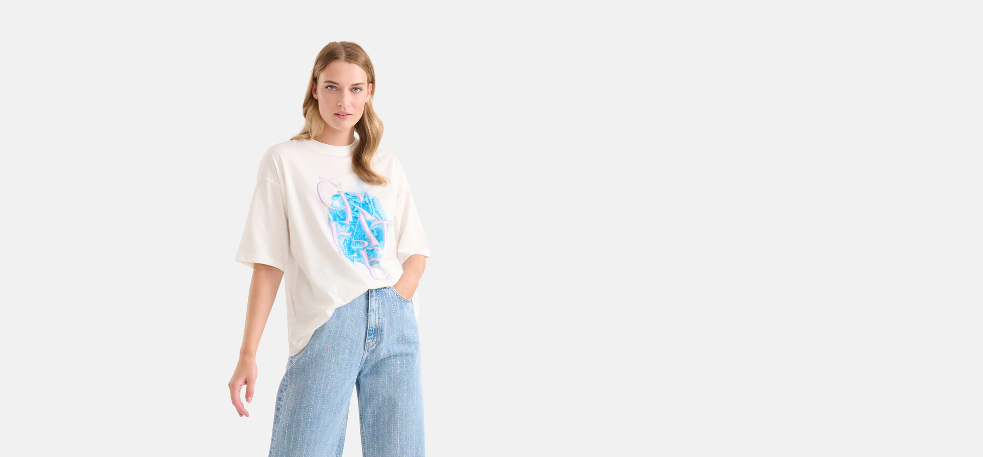 Artwork T-shirt Off White SHOEBY WOMEN