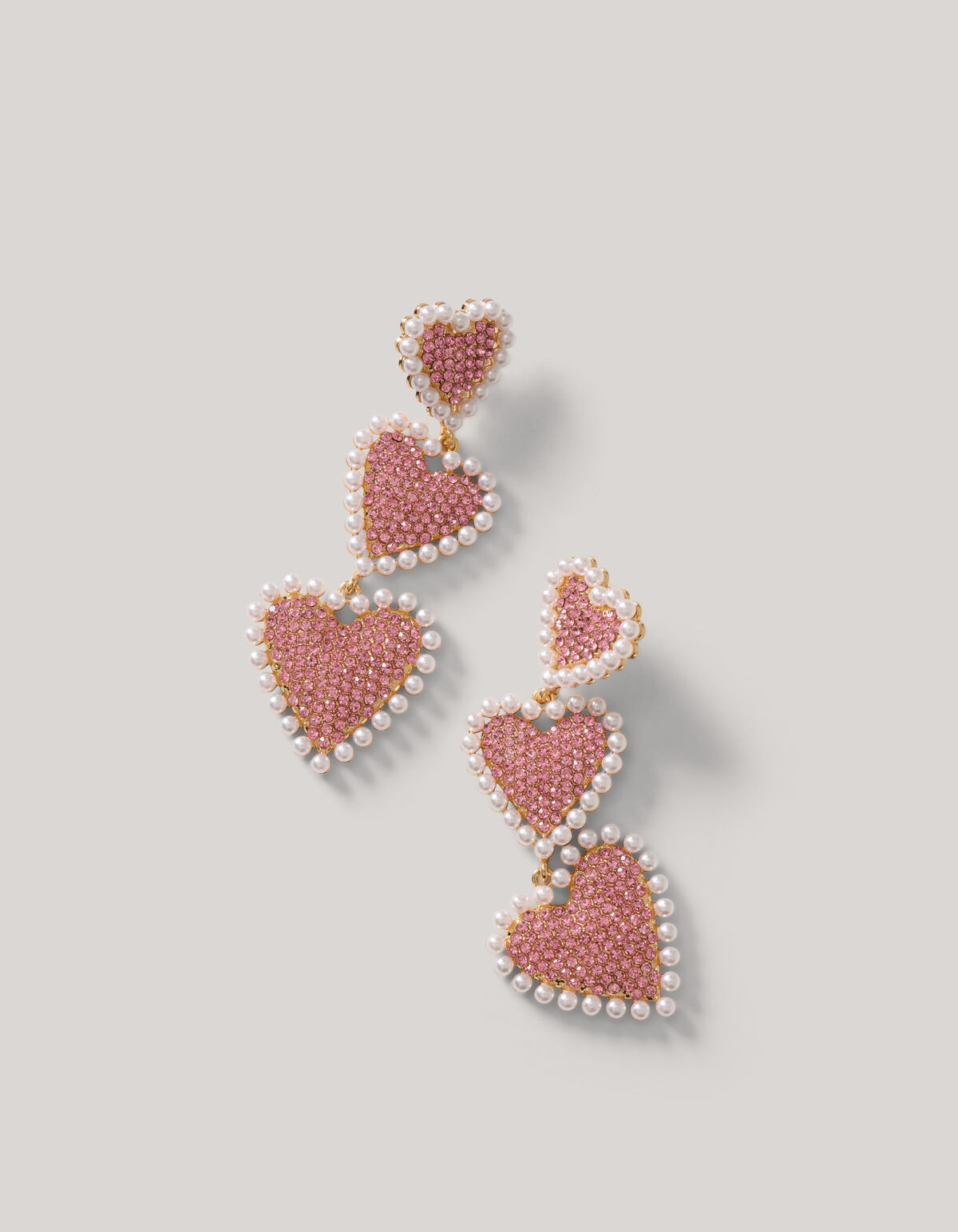 Multi Herz Ohrringe Rosa SHOEBY ACCESSOIRES