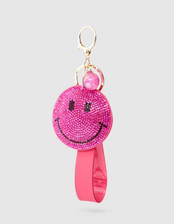 Strass Smile Schlüsselanhänger Pink ACCESSOIRES SHOEBY