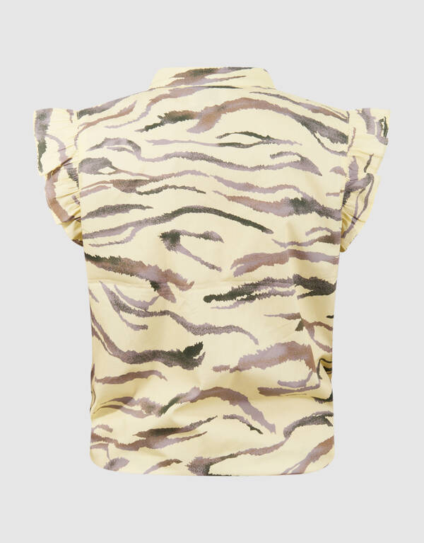 Tiger R&uuml;schentop Hellgelb SHOEBY GIRLS