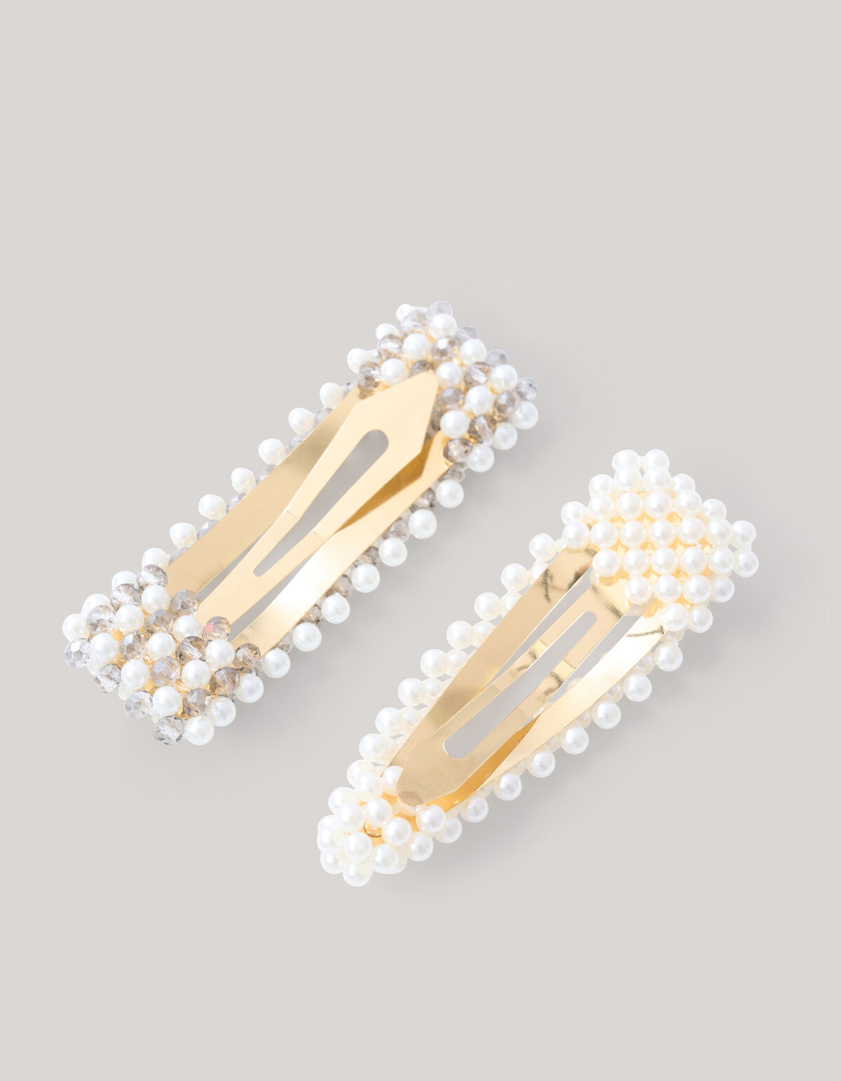 Perlen Haarspange Aus Weiß SHOEBY ACCESSOIRES