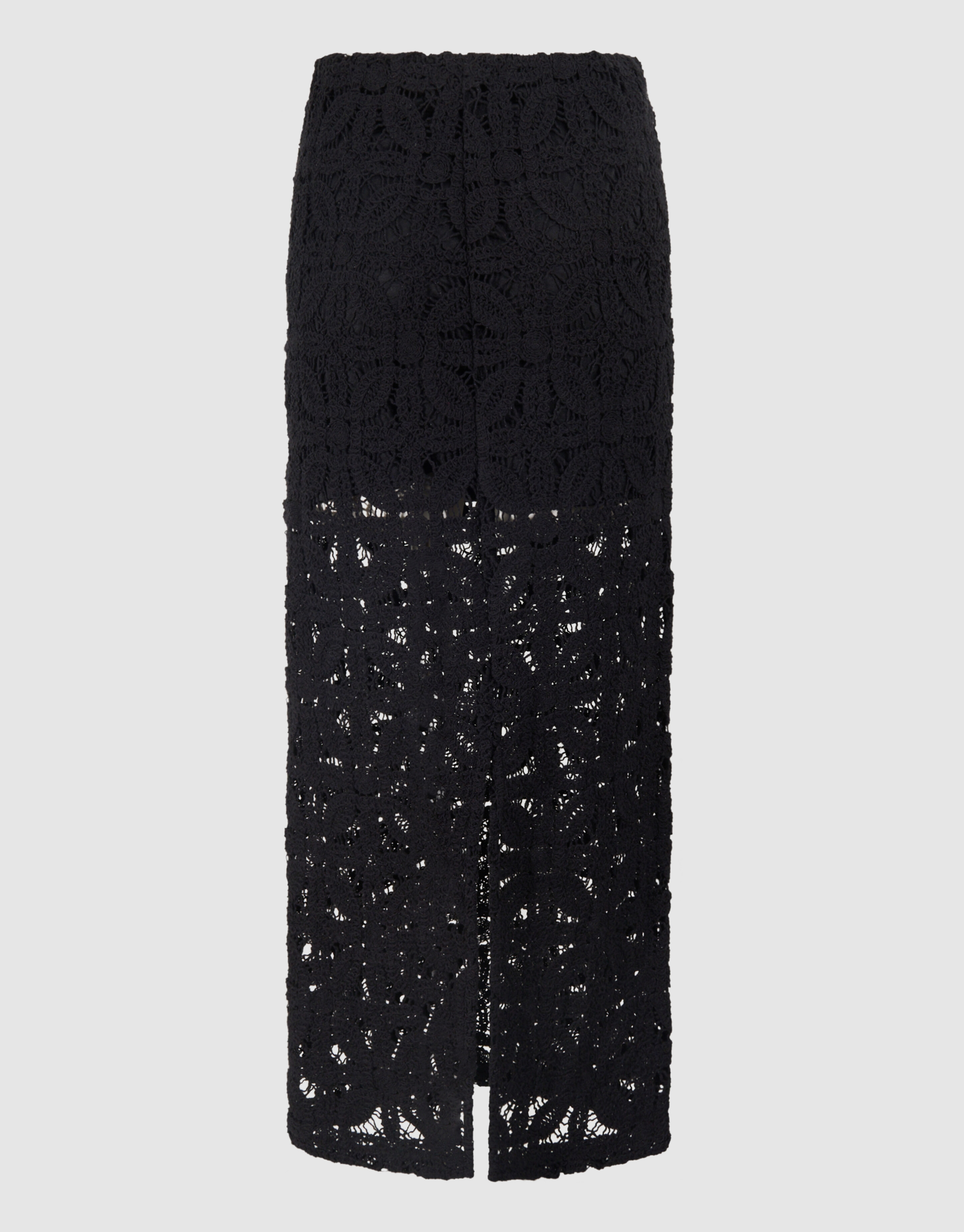 Gehäkelter Maxirock Schwarz SHOEBY WOMEN