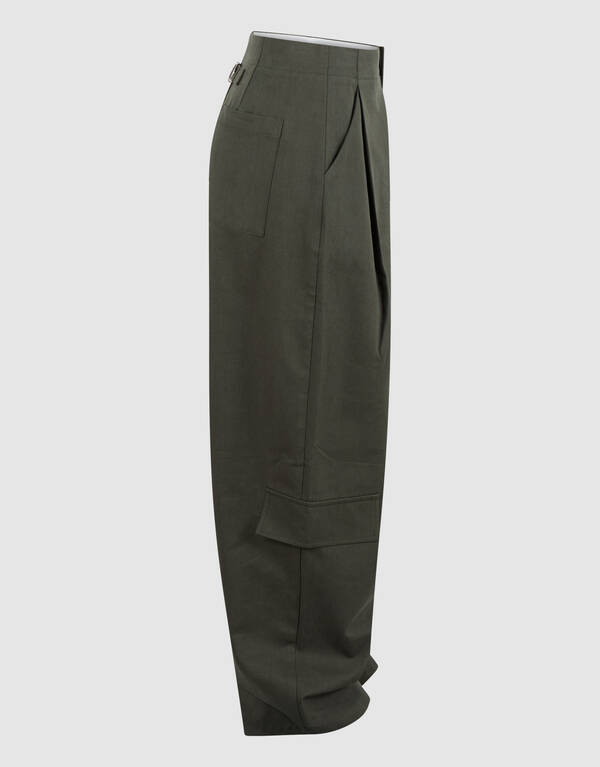 Cargo Barrel Fit Hose Dunkelgr&uuml;n SHOEBY GIRLS