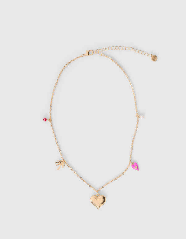 Palm Love Charm Halskette Gold SHOEBY ACCESSOIRES