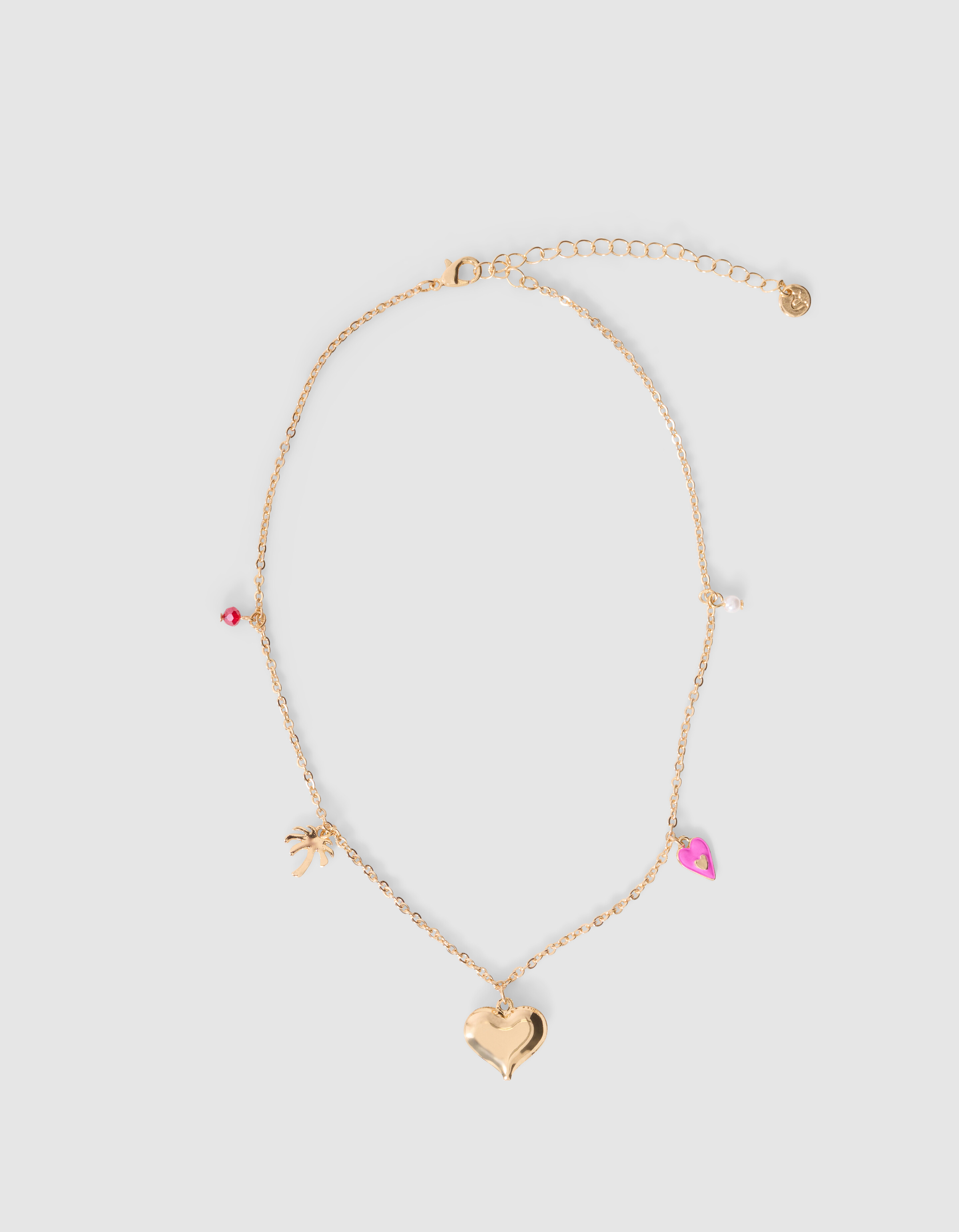 Palm Love Charm Halskette Gold SHOEBY ACCESSOIRES