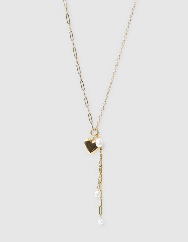 Herzkettenkette Gold SHOEBY ACCESSOIRES