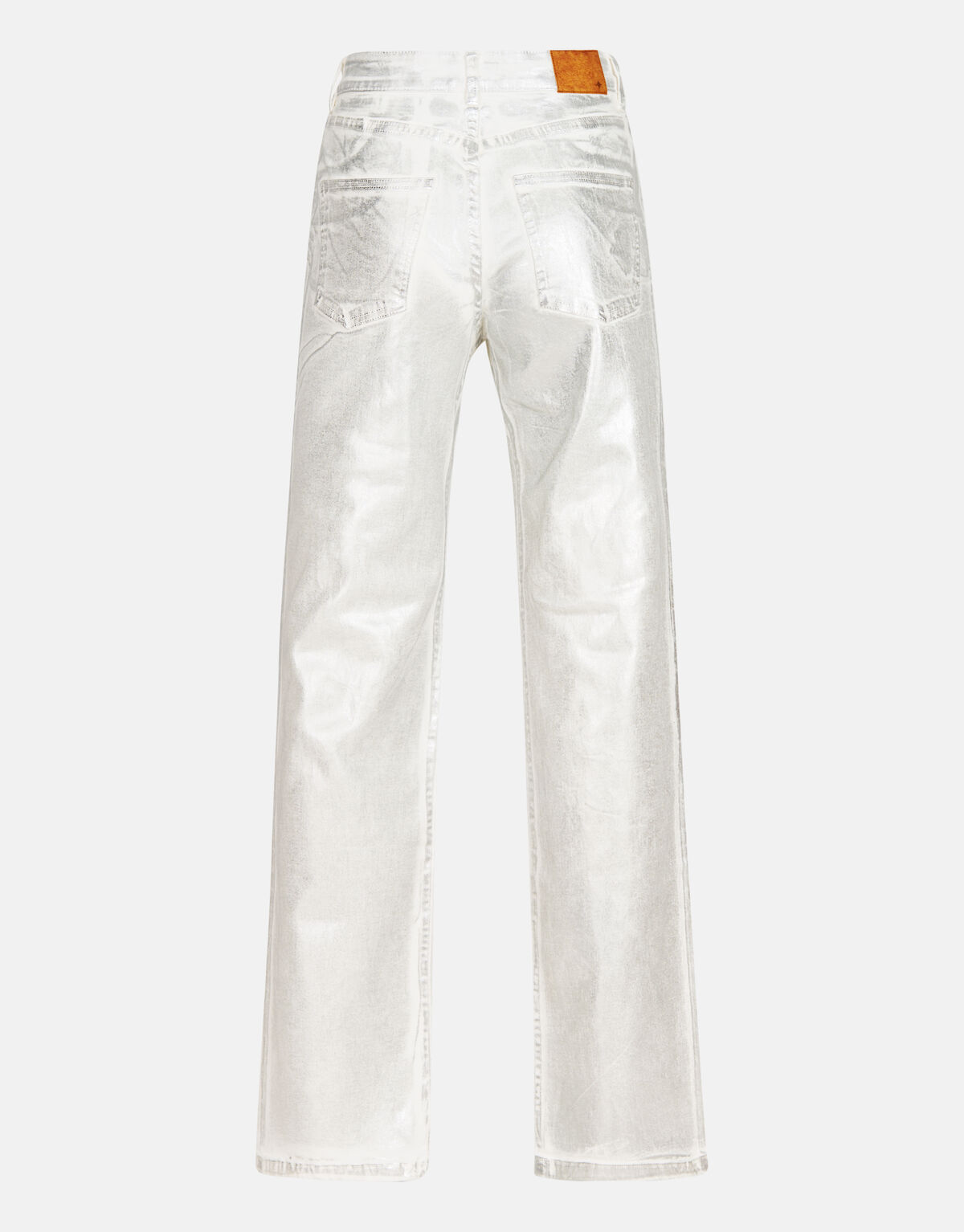 Metallic Wide Leg Jeans Zilver SHOEBY WOMEN