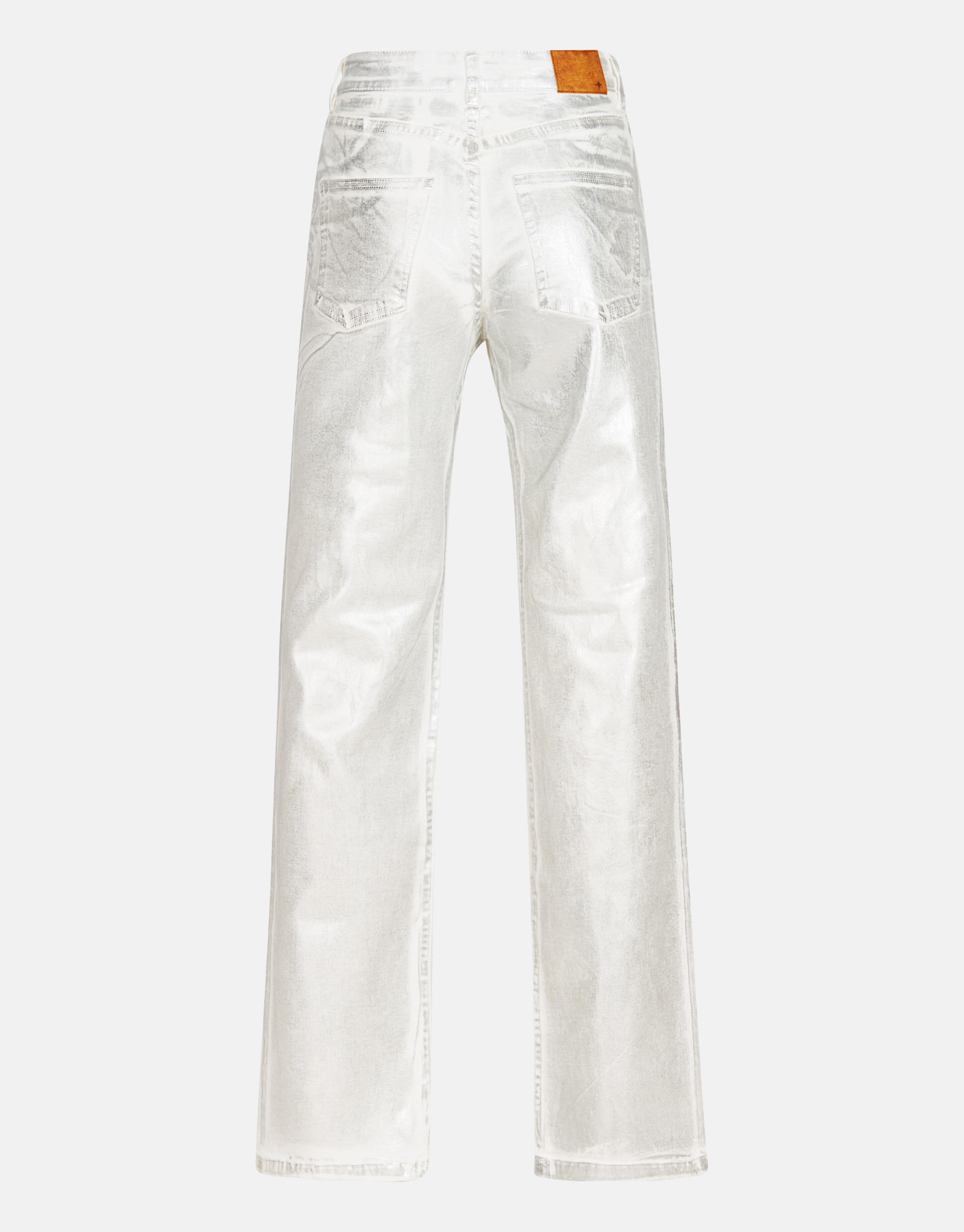 Metallic Wide Leg Jeans Zilver SHOEBY WOMEN