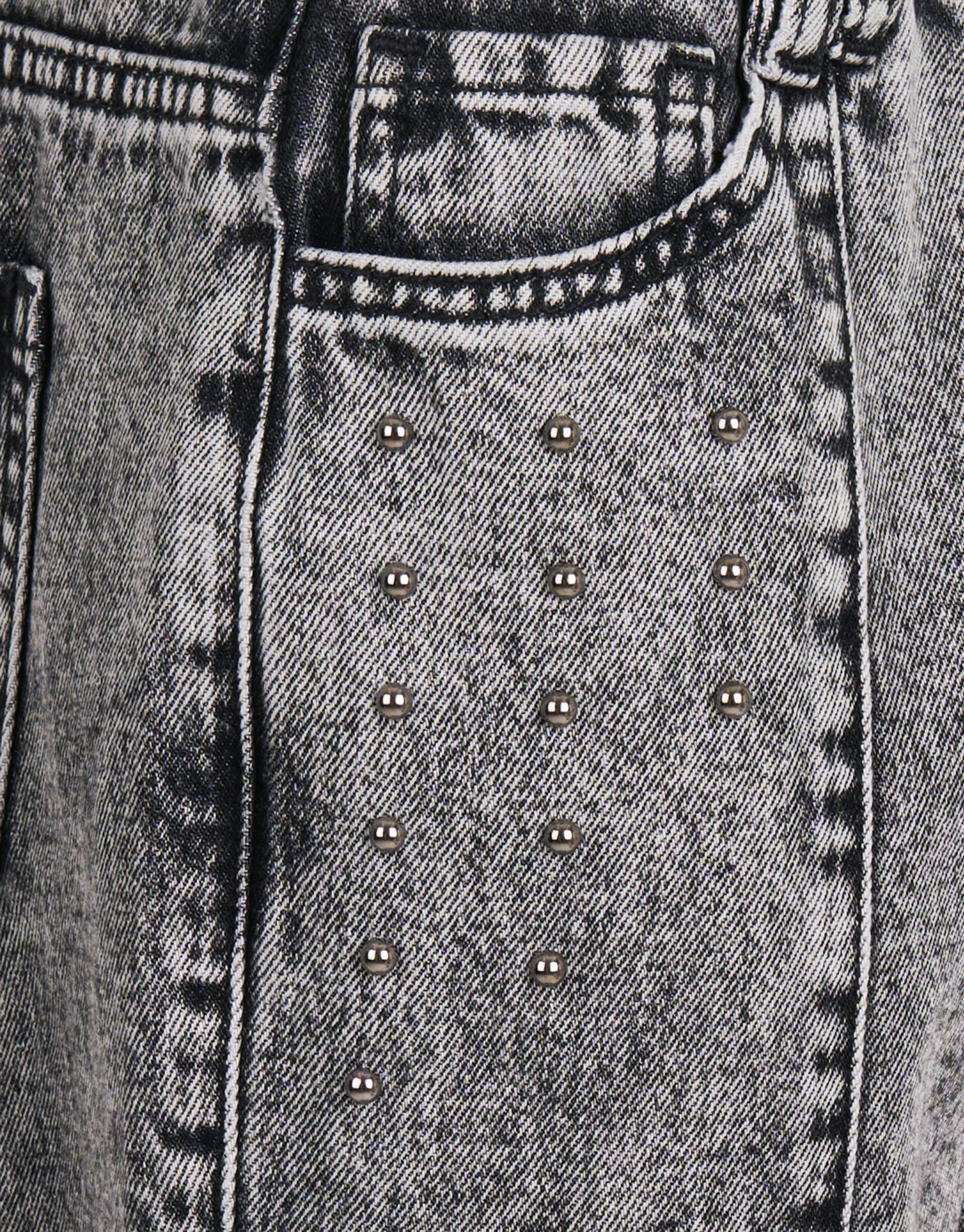 Studs Straight Fit Jeans Dunkelgrau SHOEBY GIRLS