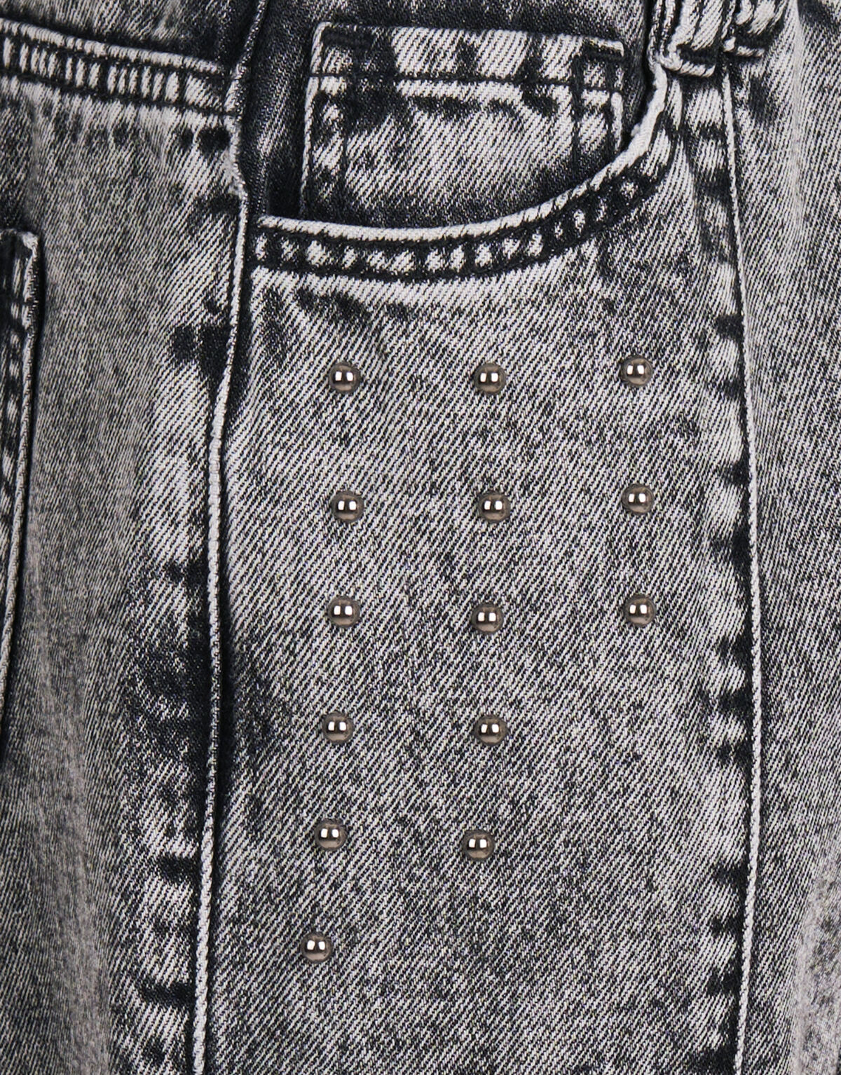 Studs Straight Fit Jeans Dunkelgrau SHOEBY GIRLS