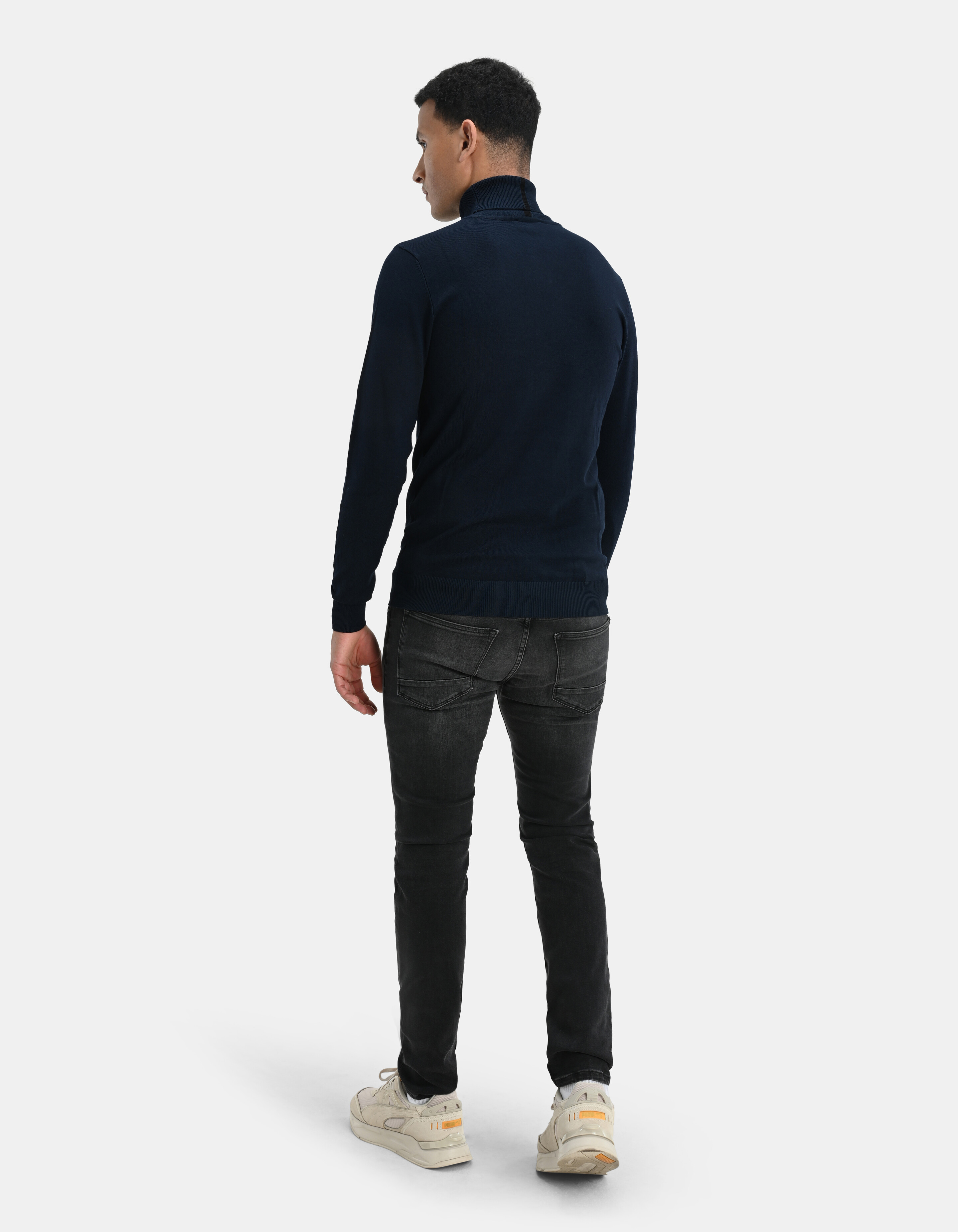 Slim Jeans Washed Schwarz Länge 34 Refill
