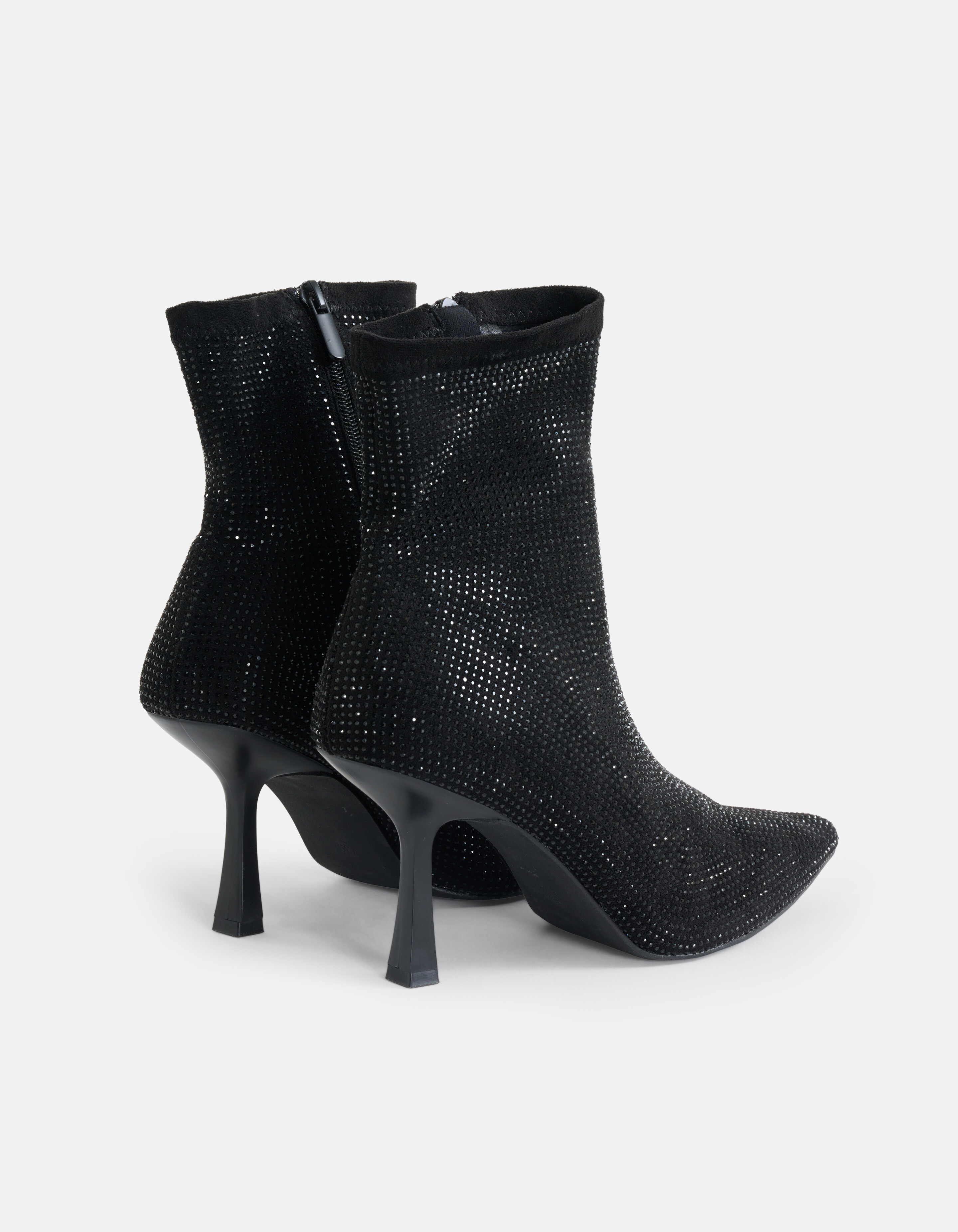 Strass Enkellaars Zwart SHOEBY SHOES