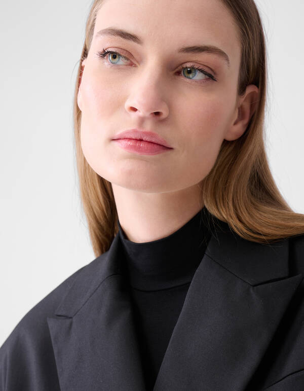 Übergroßer Blazer mit offenem Rücken Schwarz SHOEBY WOMEN