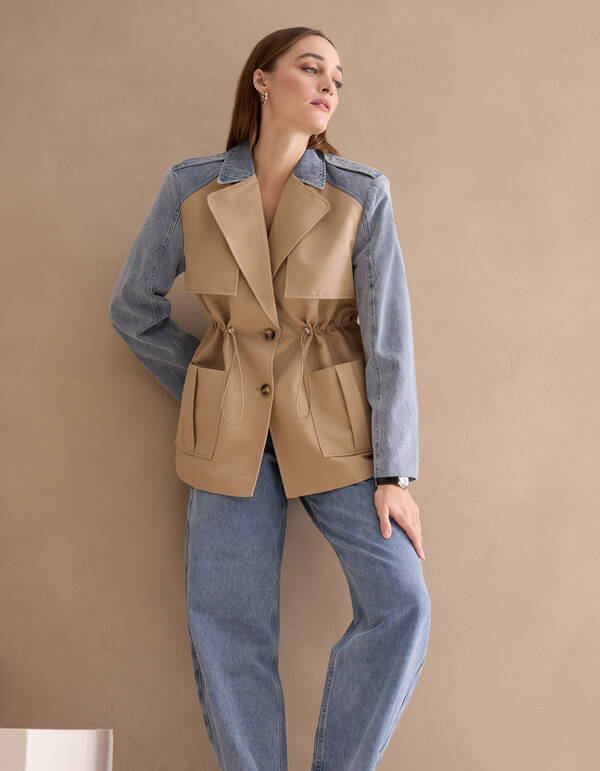 Denim Mix Jacke Blau von Mieke SHOEBY WOMEN