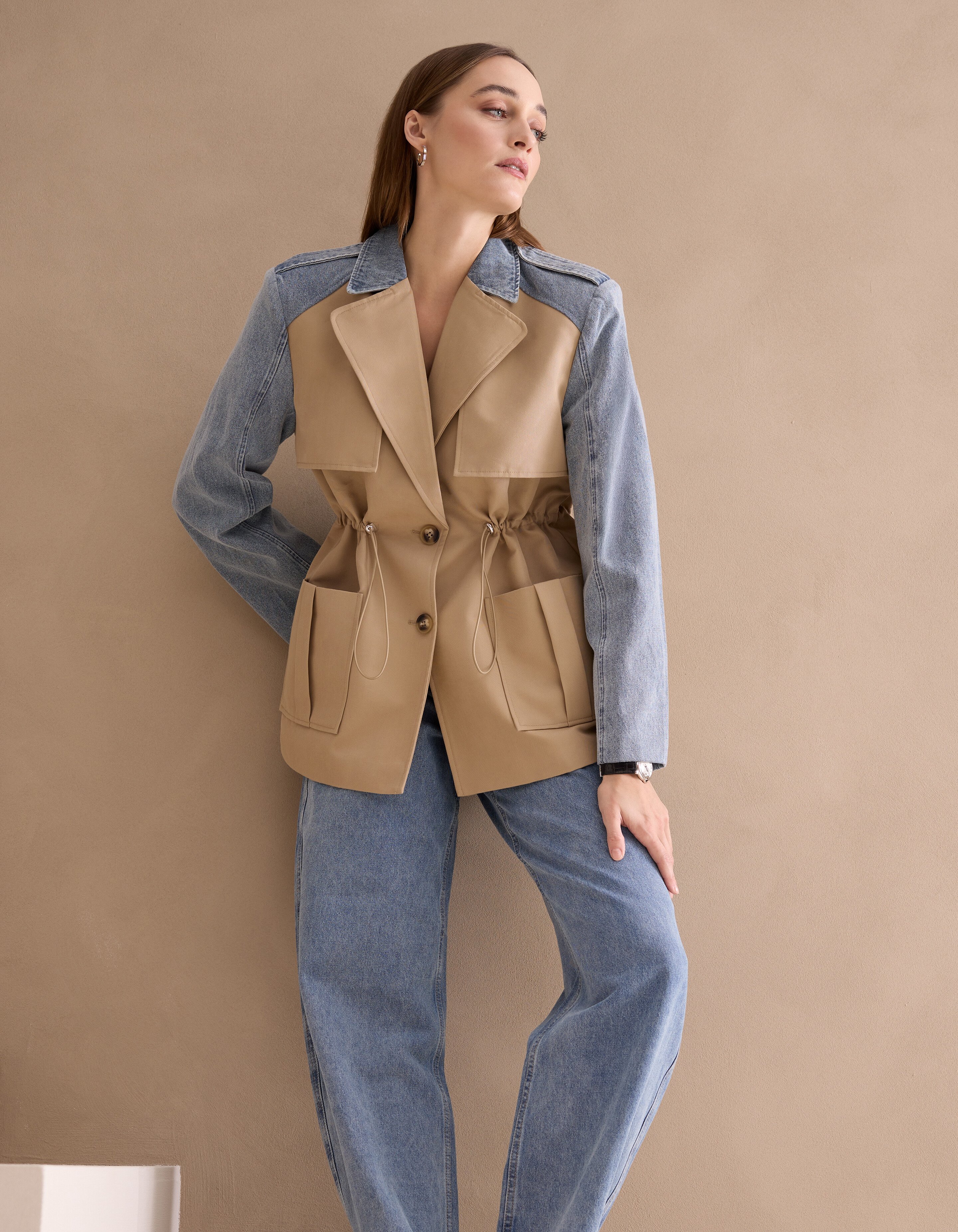 Denim Mix Jacke Blau von Mieke SHOEBY WOMEN