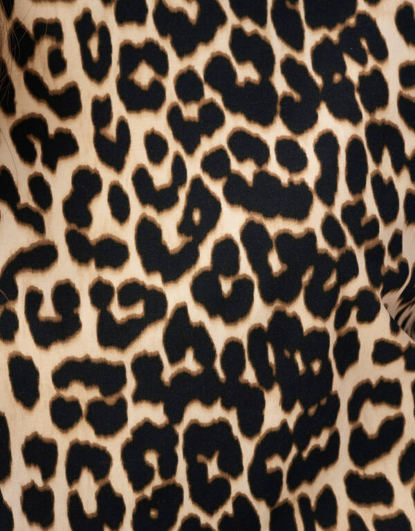 Gefüttertes Leopard-T-Shirt Braun SHOEBY WOMEN