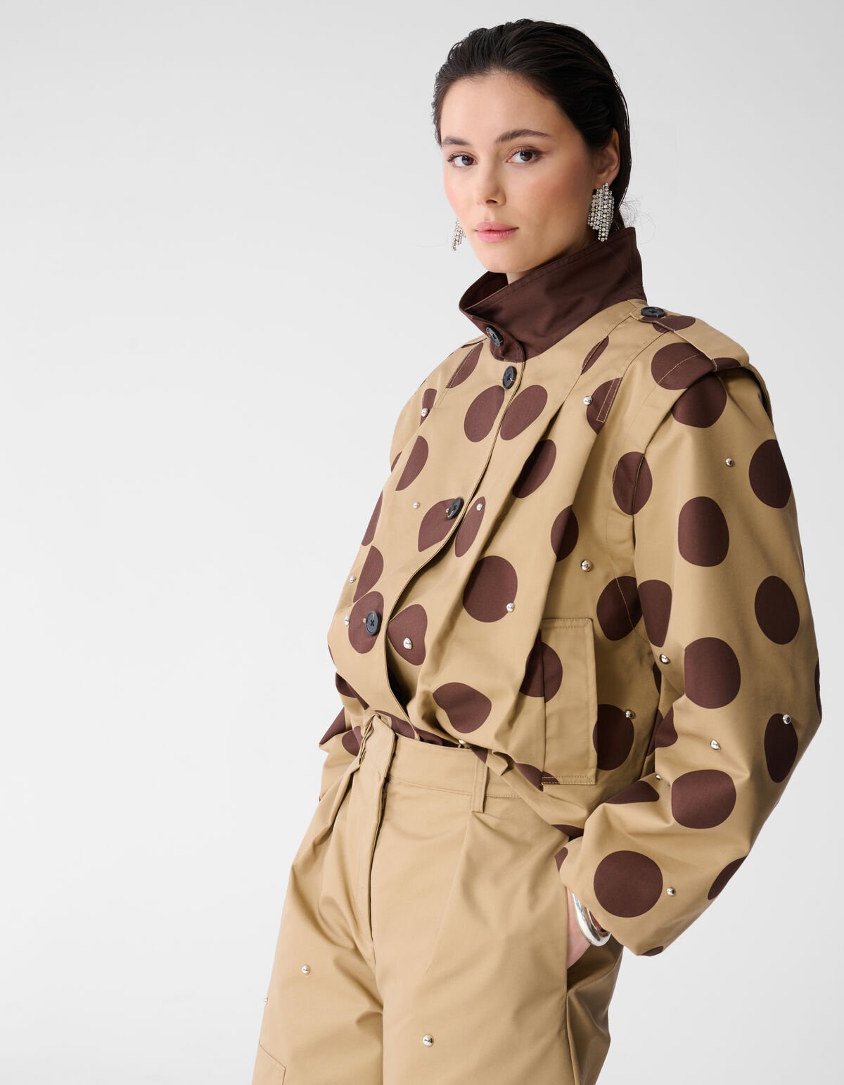 Studs Polkadot Jack Hellbraun SHOEBY WOMEN