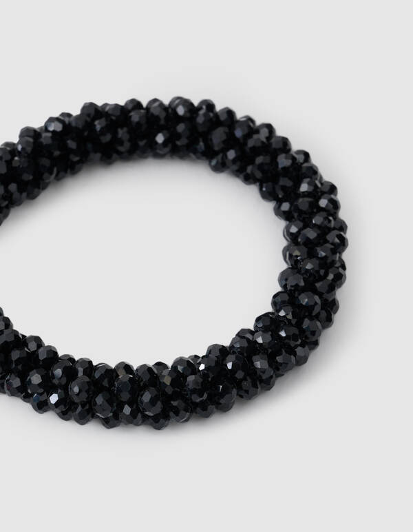 Perlen-Haargummi Schwarz SHOEBY ACCESSOIRES