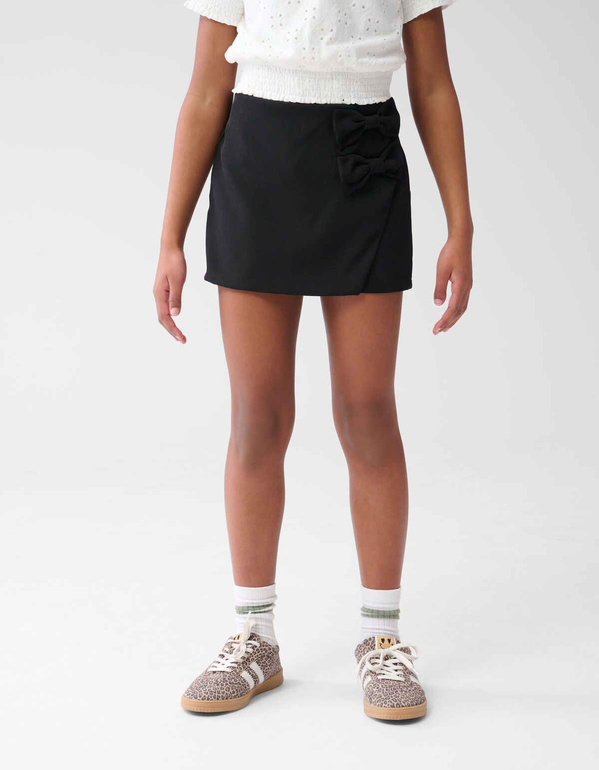 Wickel-Skort Schleife Schwarz SHOEBY GIRLS