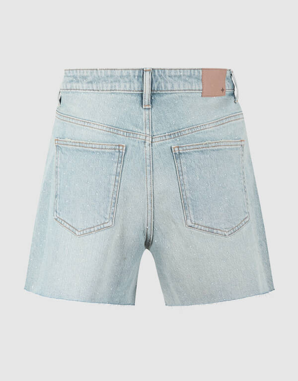 Strass Denim Shorts Hellblau SHOEBY WOMEN