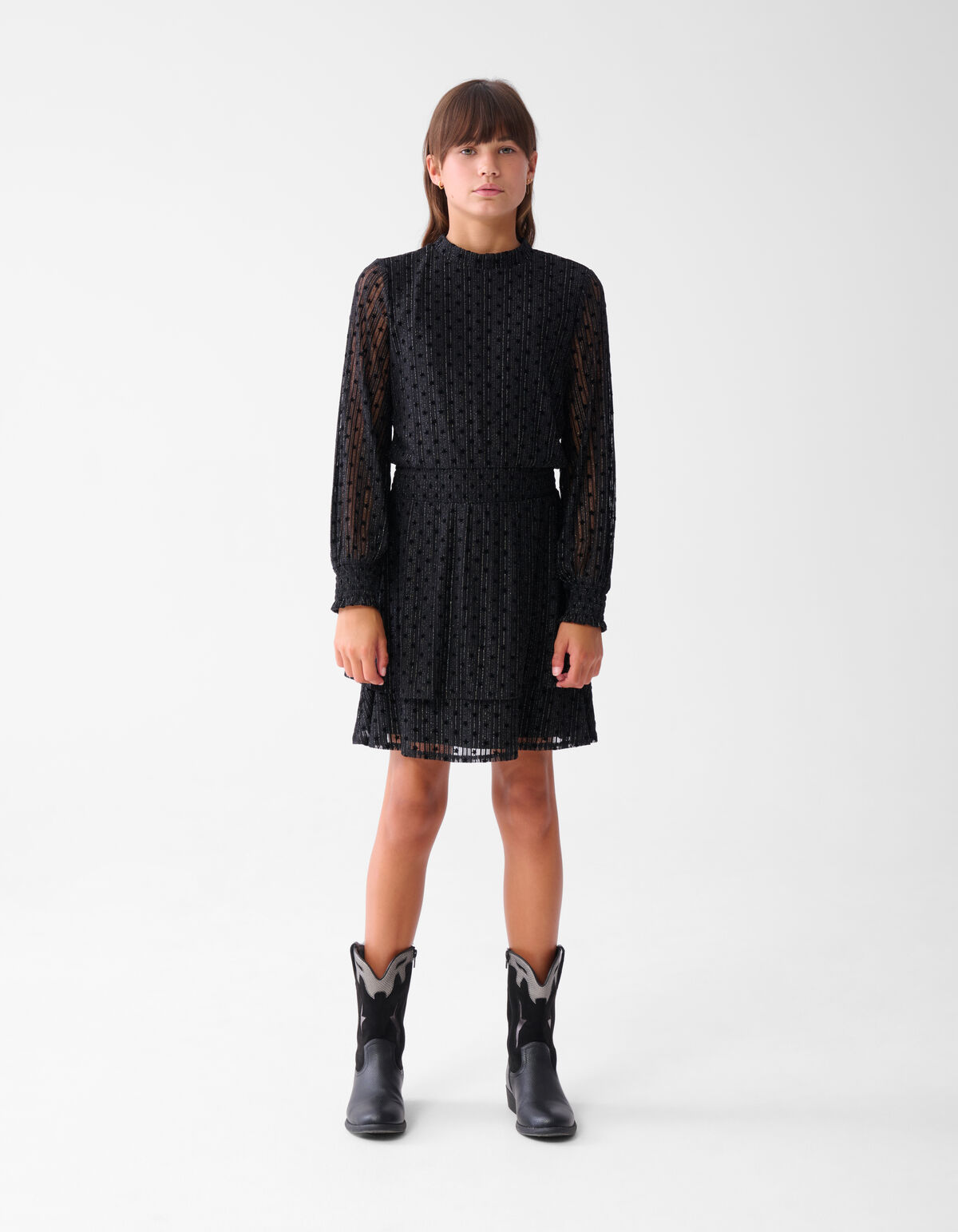 Mesh Kleid Schwarz SHOEBY GIRLS