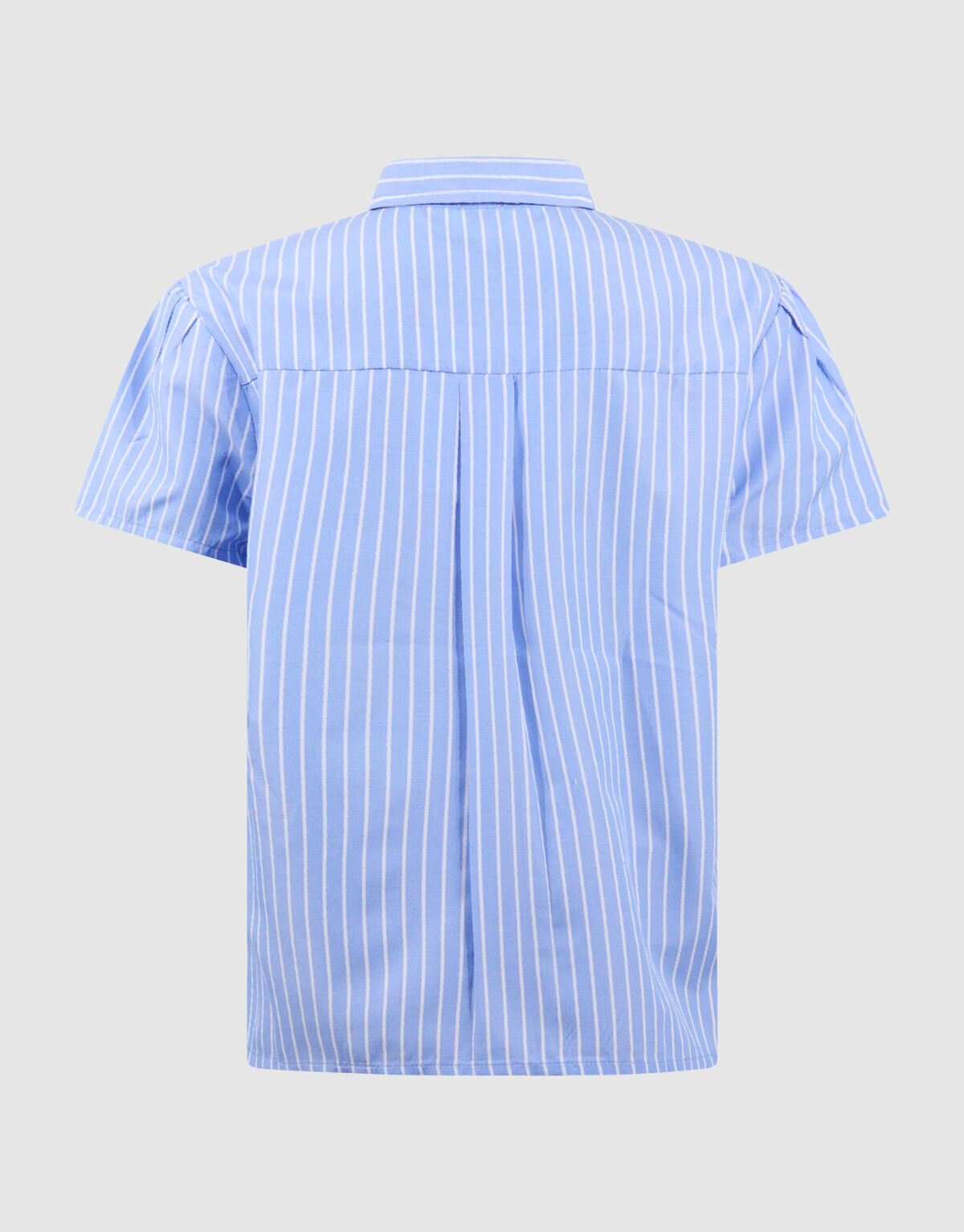 Strik Pinstripe Bluse Hellblau SHOEBY GIRLS