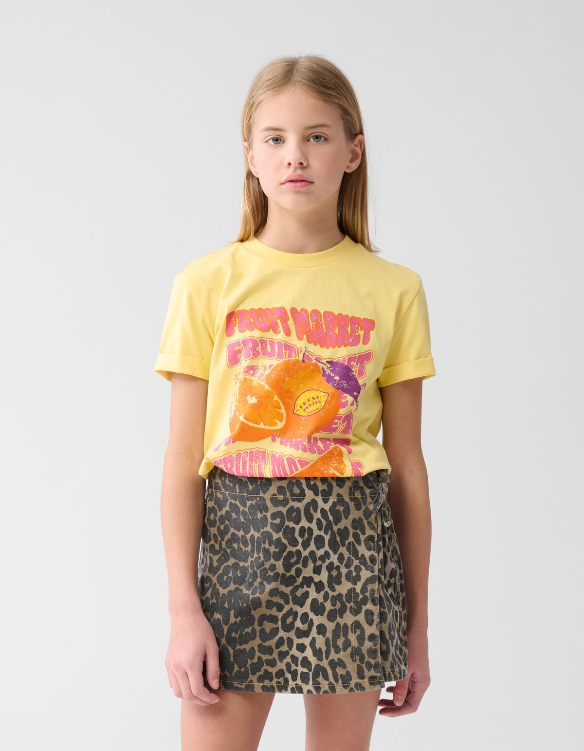 Artwork T-shirt Hellgelb SHOEBY GIRLS