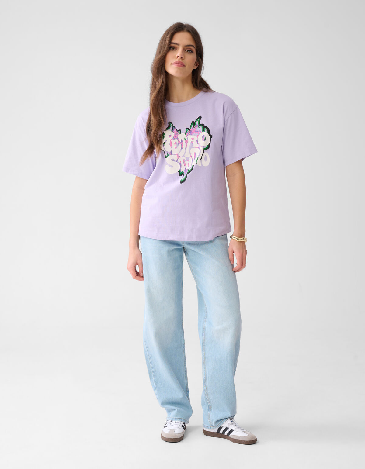 Artwork T-shirt Hellviolett SHOEBY WOMEN