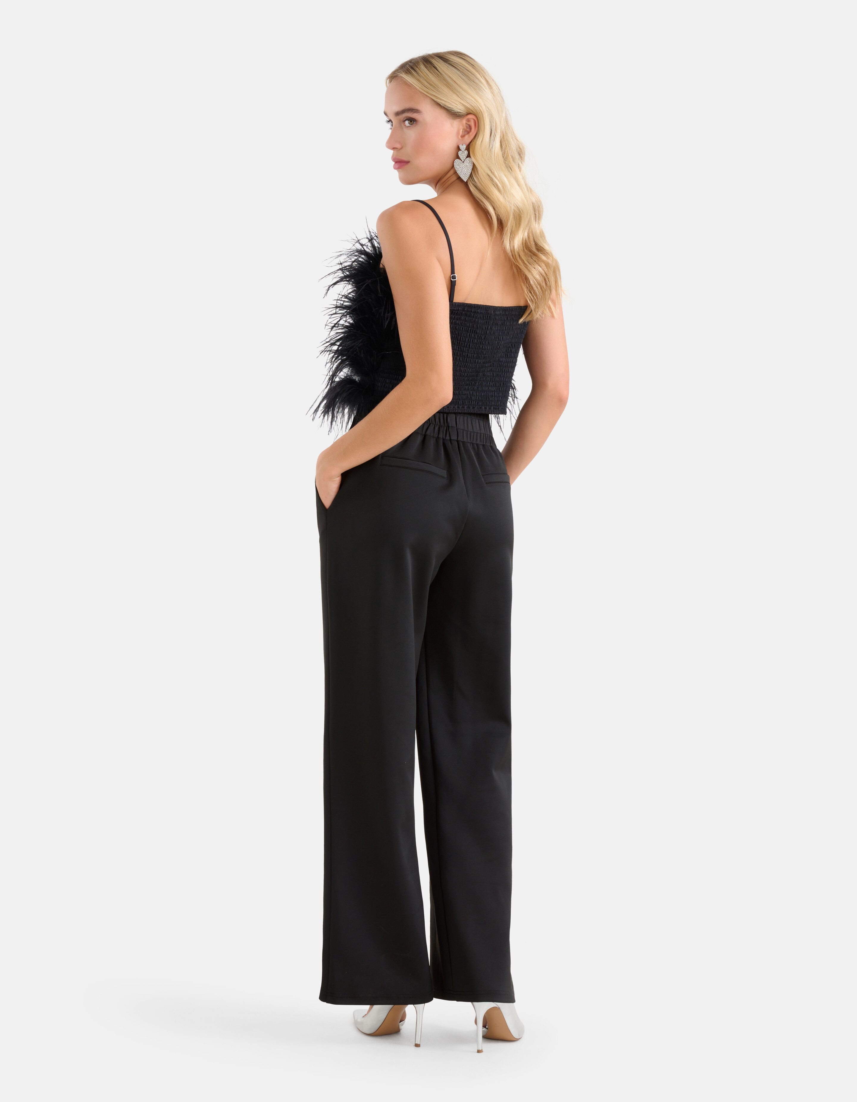Hose mit weitem Bein Schwarz von Monica SHOEBY WOMEN