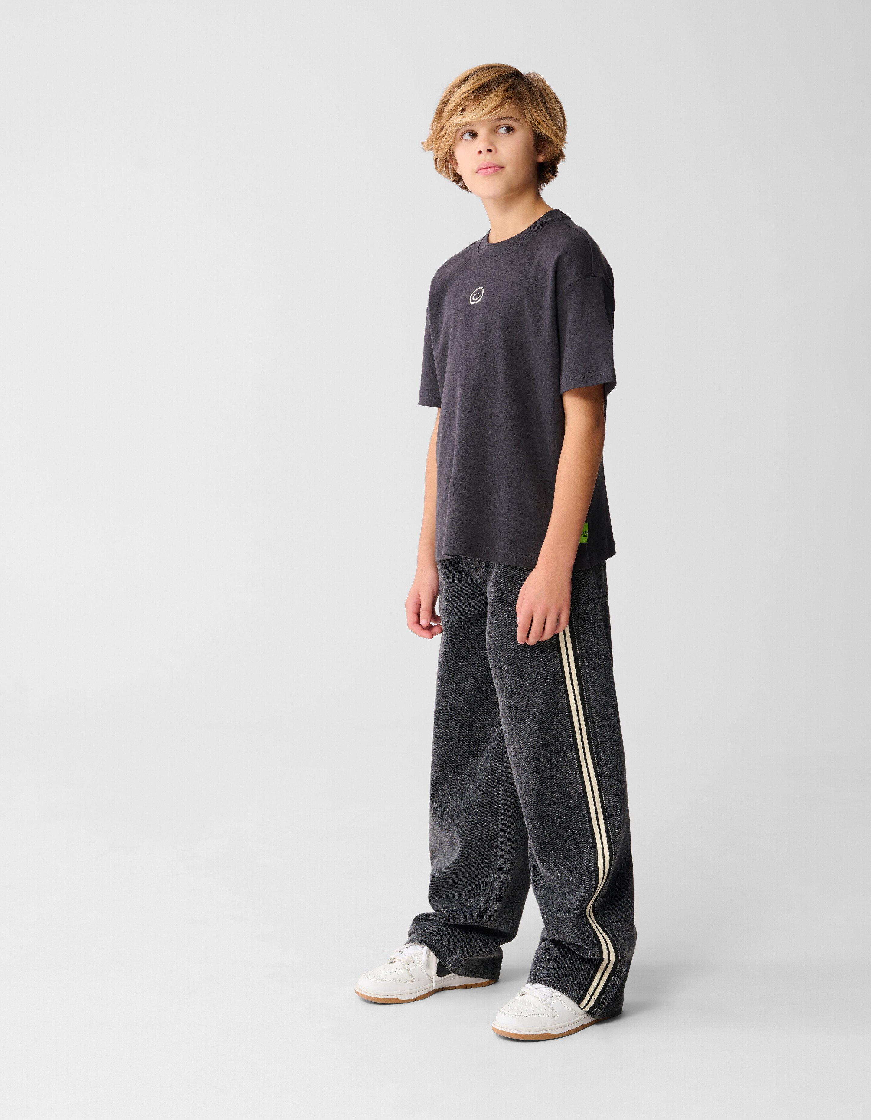 Sportliche Baggy-Fit-Jeans, Dunkelgrau SHOEBY BOYS